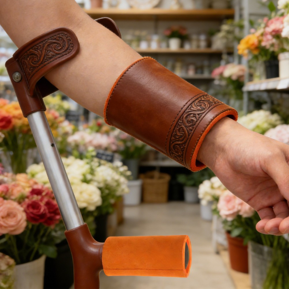 Elbow Glove Non-slip Handle Wraps Anti-slip Crutch Grip Covers for Daily Use