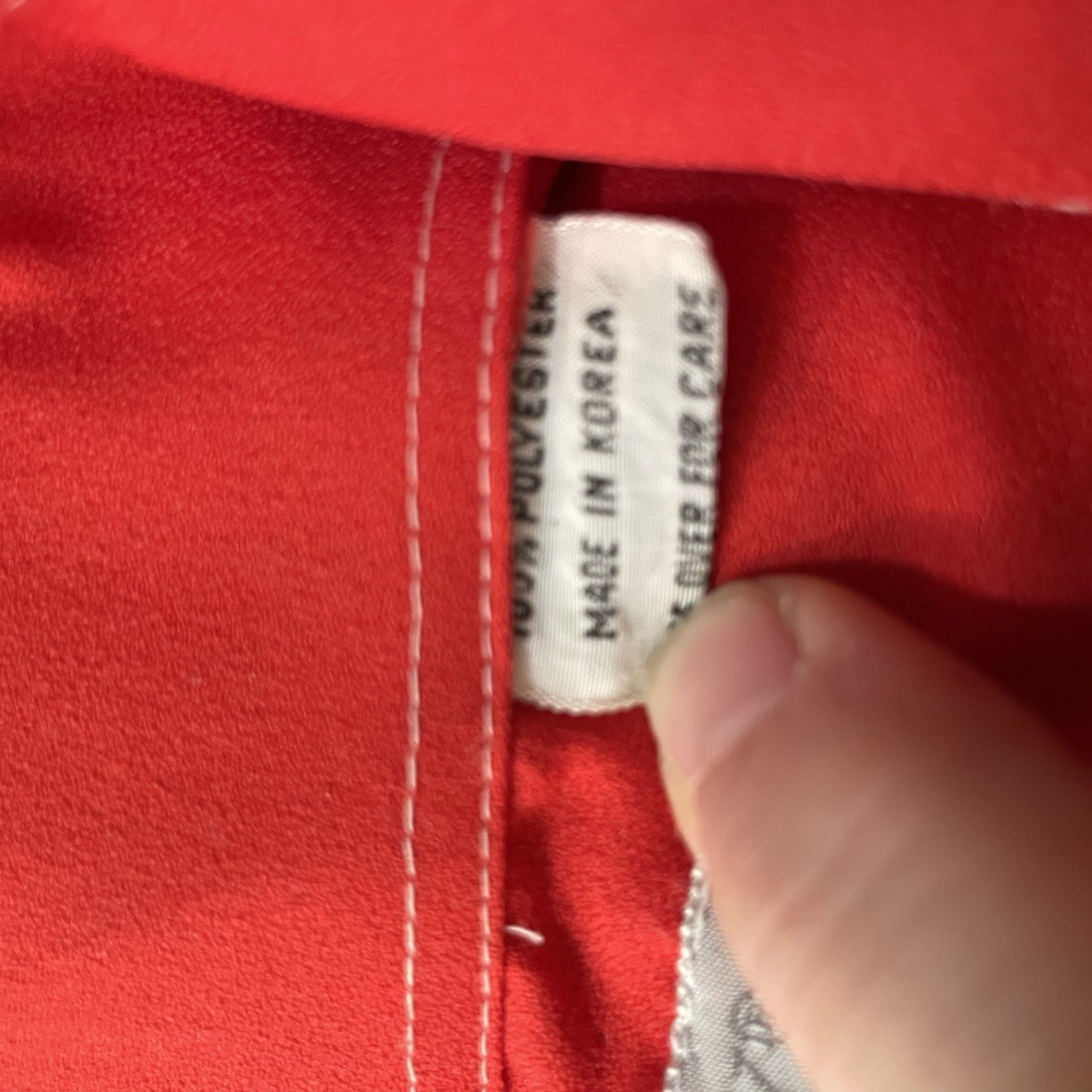 Vintage Marshall Field & Co Conway Sportswear Men’s Red Button Shirt White Trim