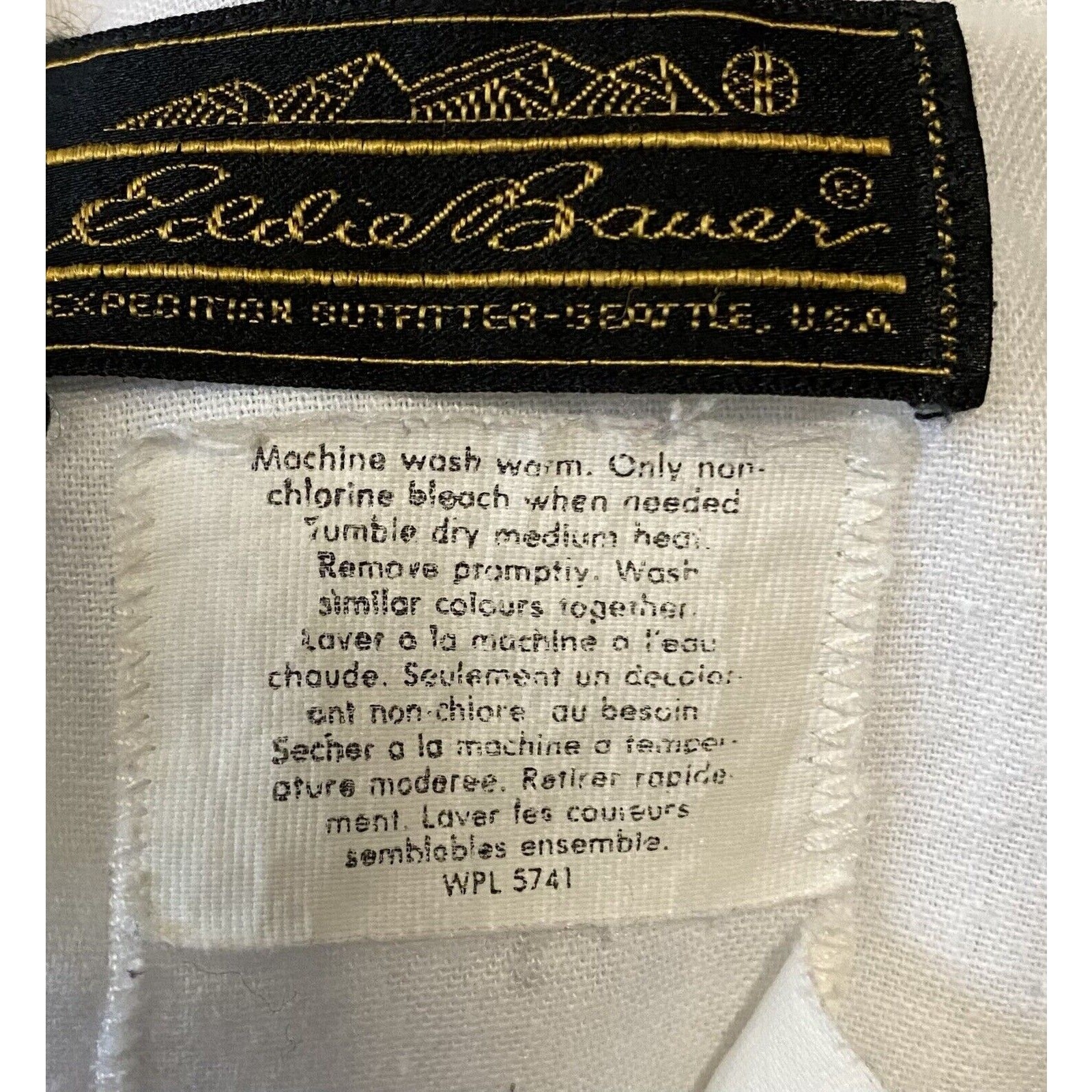 Eddie Bauer Vintage Men’s Denim Jeans Chinos Lightweight Pleated Front 34×27.5