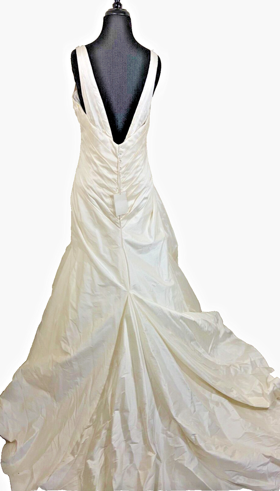 NWT- Martina Liana 100% Silk Ruched Wedding Gown (Ivory)-Sz 14 (MSRP $1695)