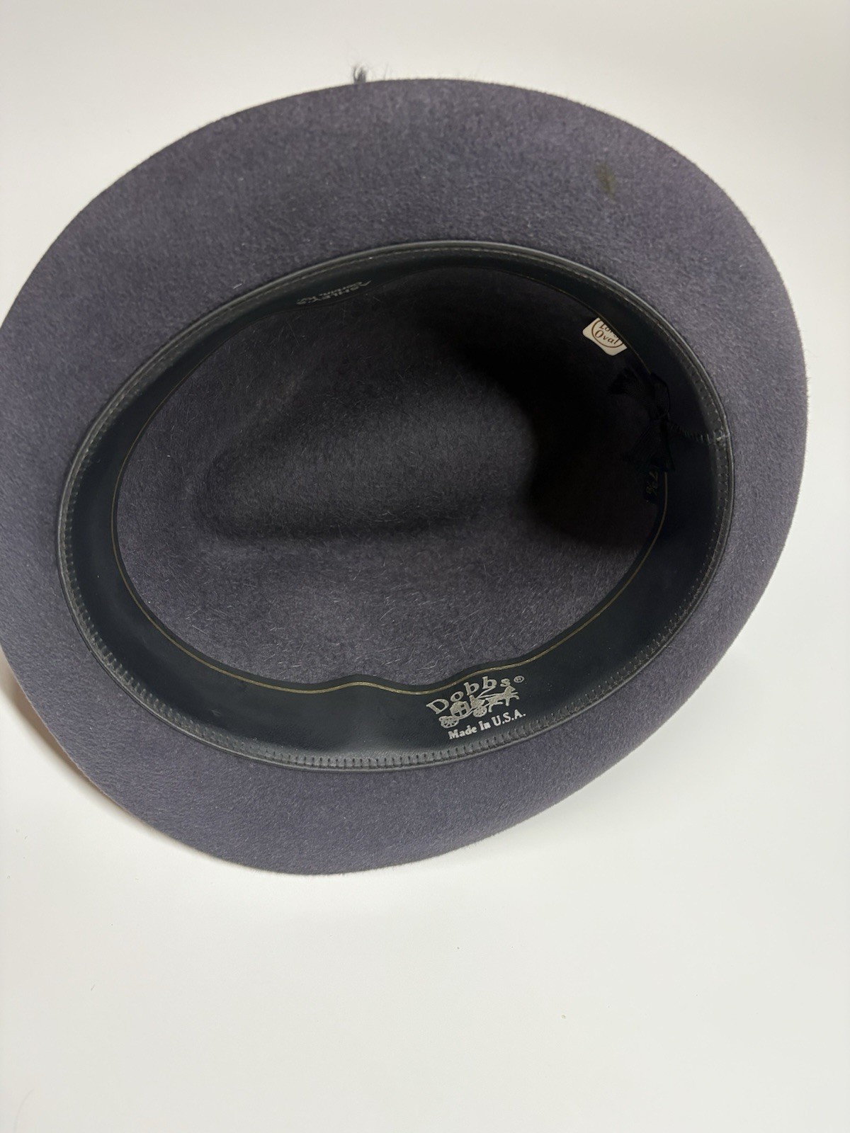 Dobbs Game Bird style mauve Fedora fur Felt Hat 7 3/8 Feathers Vintage
