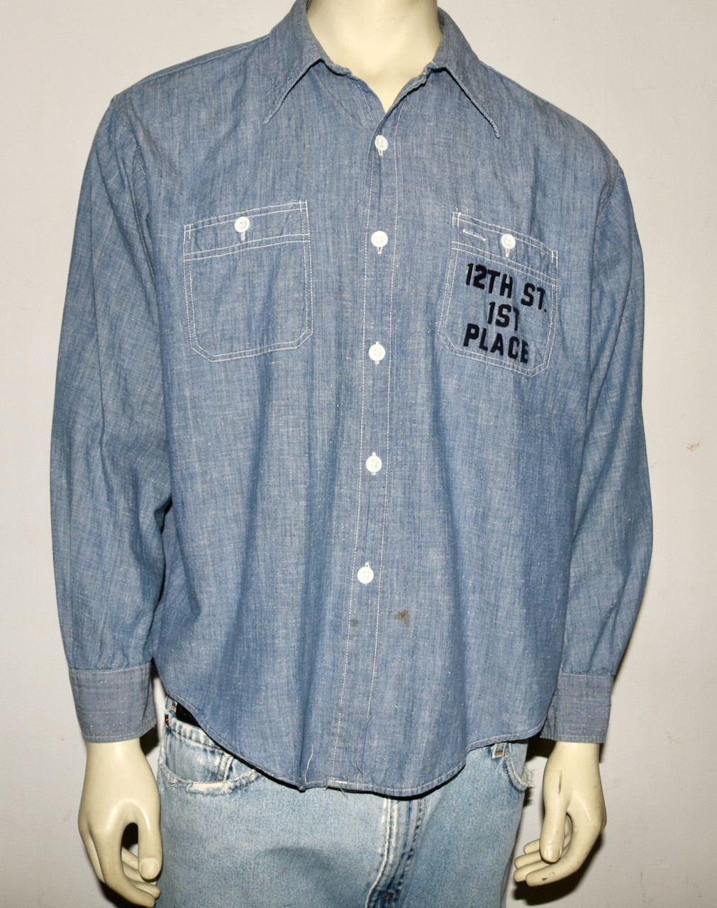 PI KAPPA ALPHA vintage denim shirt King Kole XL