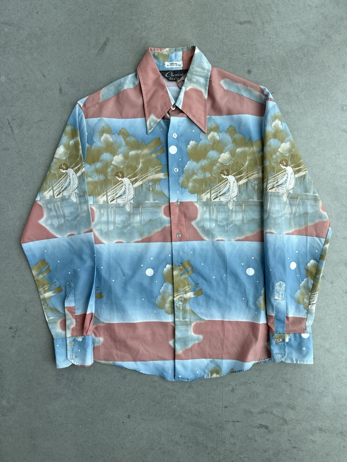 1970s Chemise At Cie Souvenir Button Up Reflexion De Claire De Lune Artscape