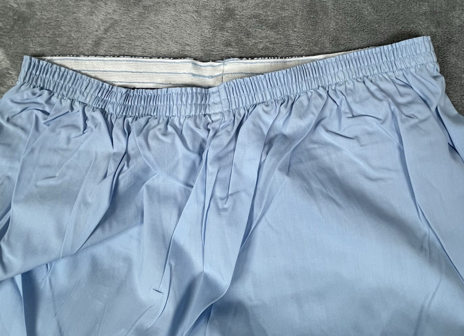 Vtg Sears Pajama Set Womens 12 Blue Notched Collar Piping New Old Stock Lounge