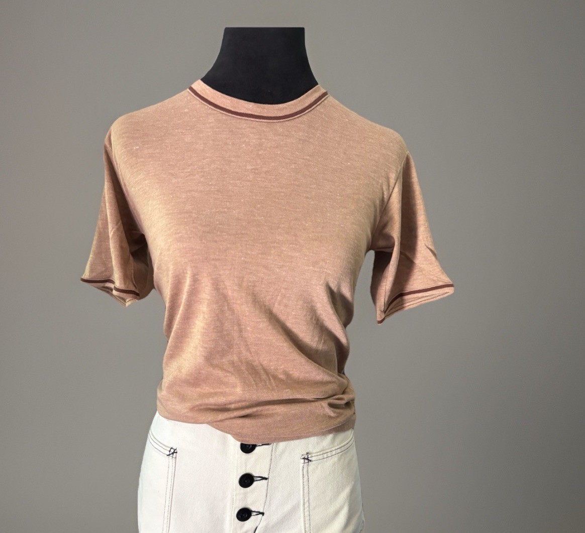 VTG 70s Life International Deadstock Ringer Style Tee.unisex.XS/s