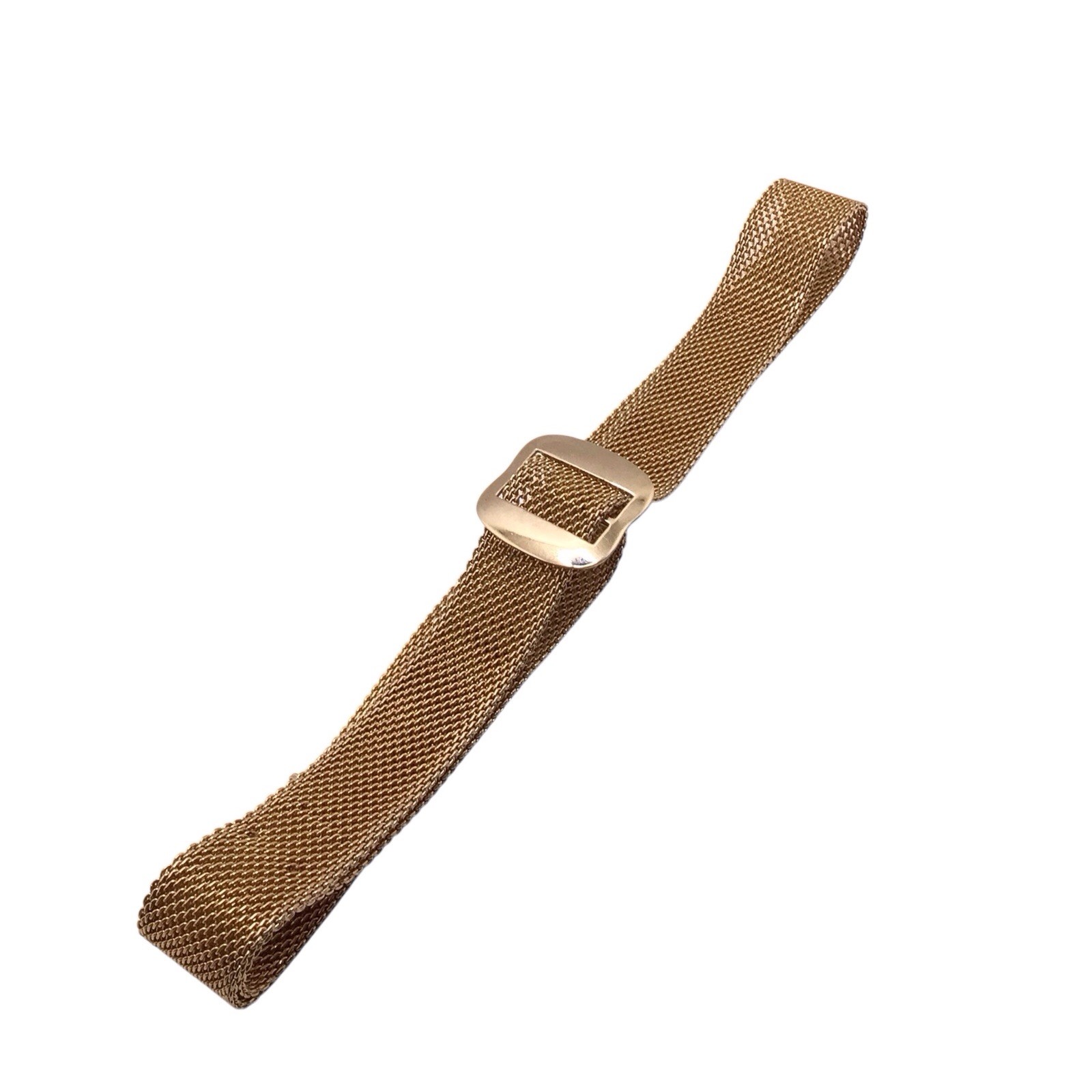 Vintage Sarah Coventry Gold Tone Mesh Belt 36” Chainmail Buckle Retro 1” Wide