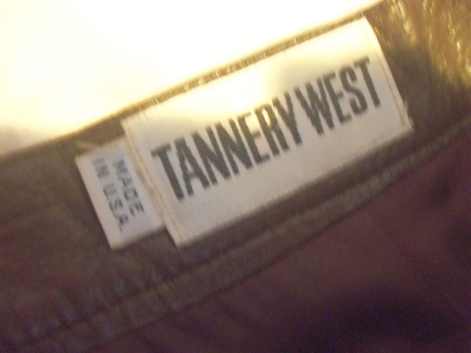 Tannery West Leather Jacket and Skirt Set Brown Vintage 1980’s Size Small