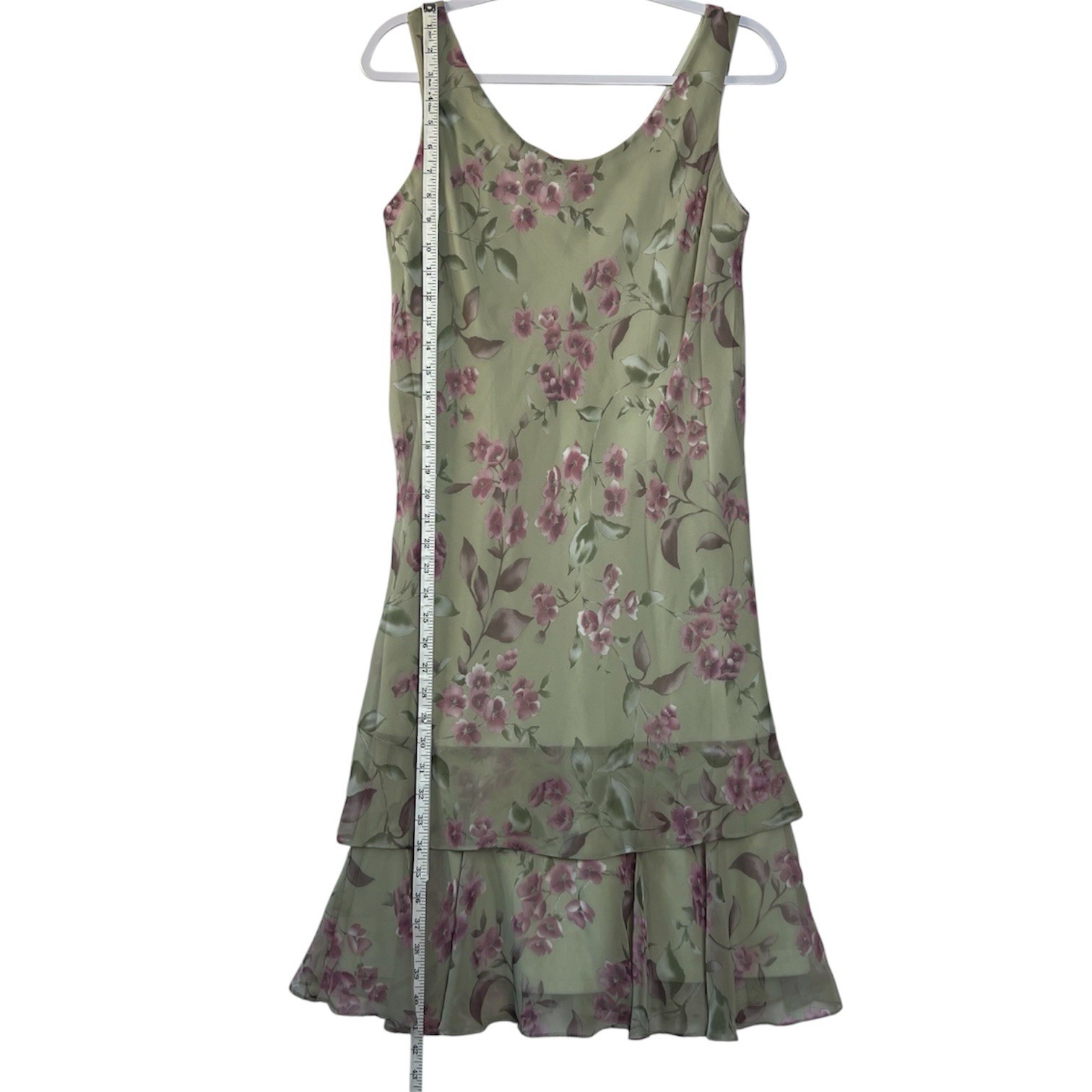 Vintage JS Edward Asymmetrical Hem Dress Floral Print Fairy Y2K 90s Grunge
