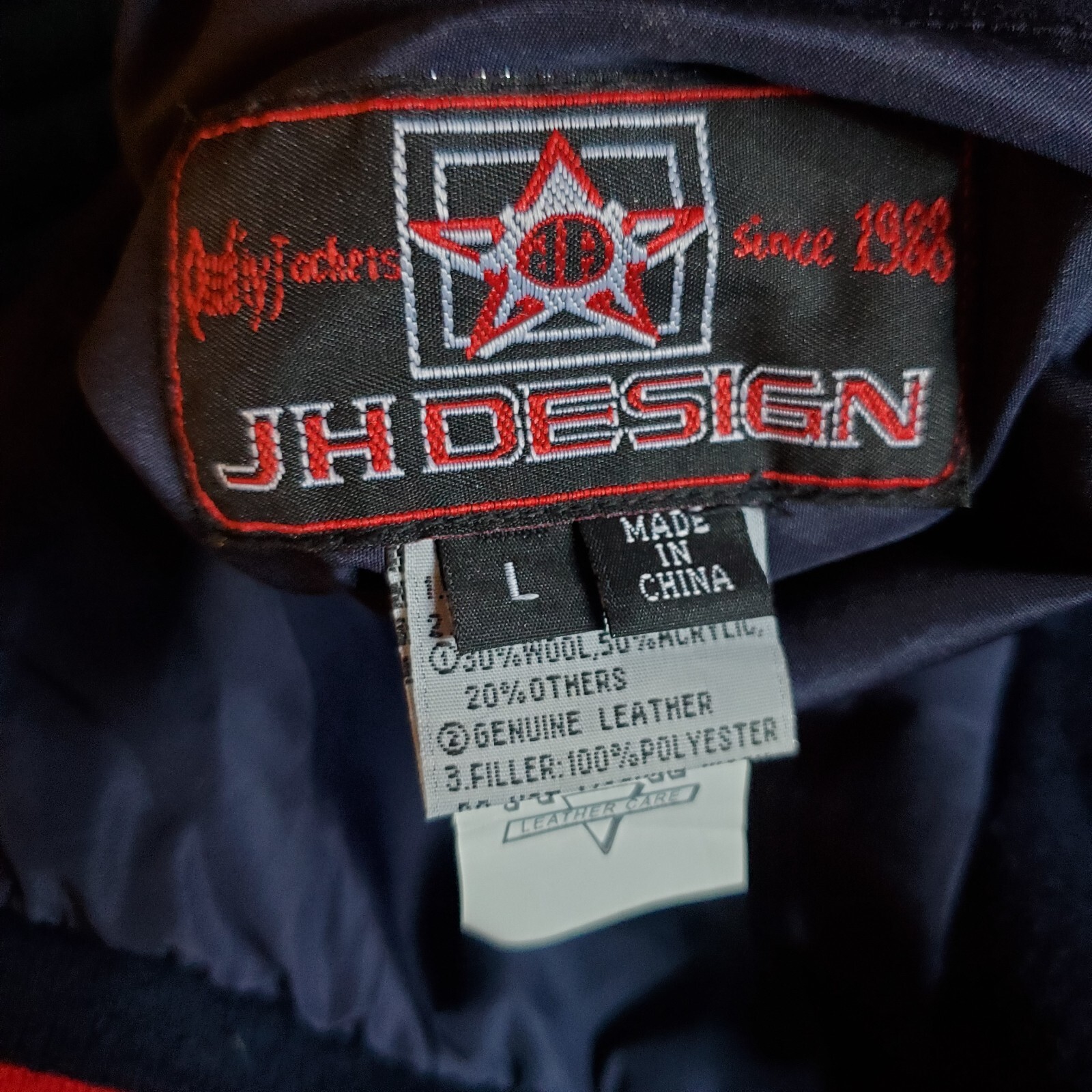 VTG JEFF HAMILTON x RED SOX Sz Large Mens Leather Wool Reversible Bomber Jacket