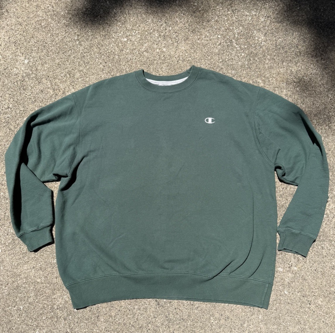 Vintage Champion Crew Neck Forest Green Size XL