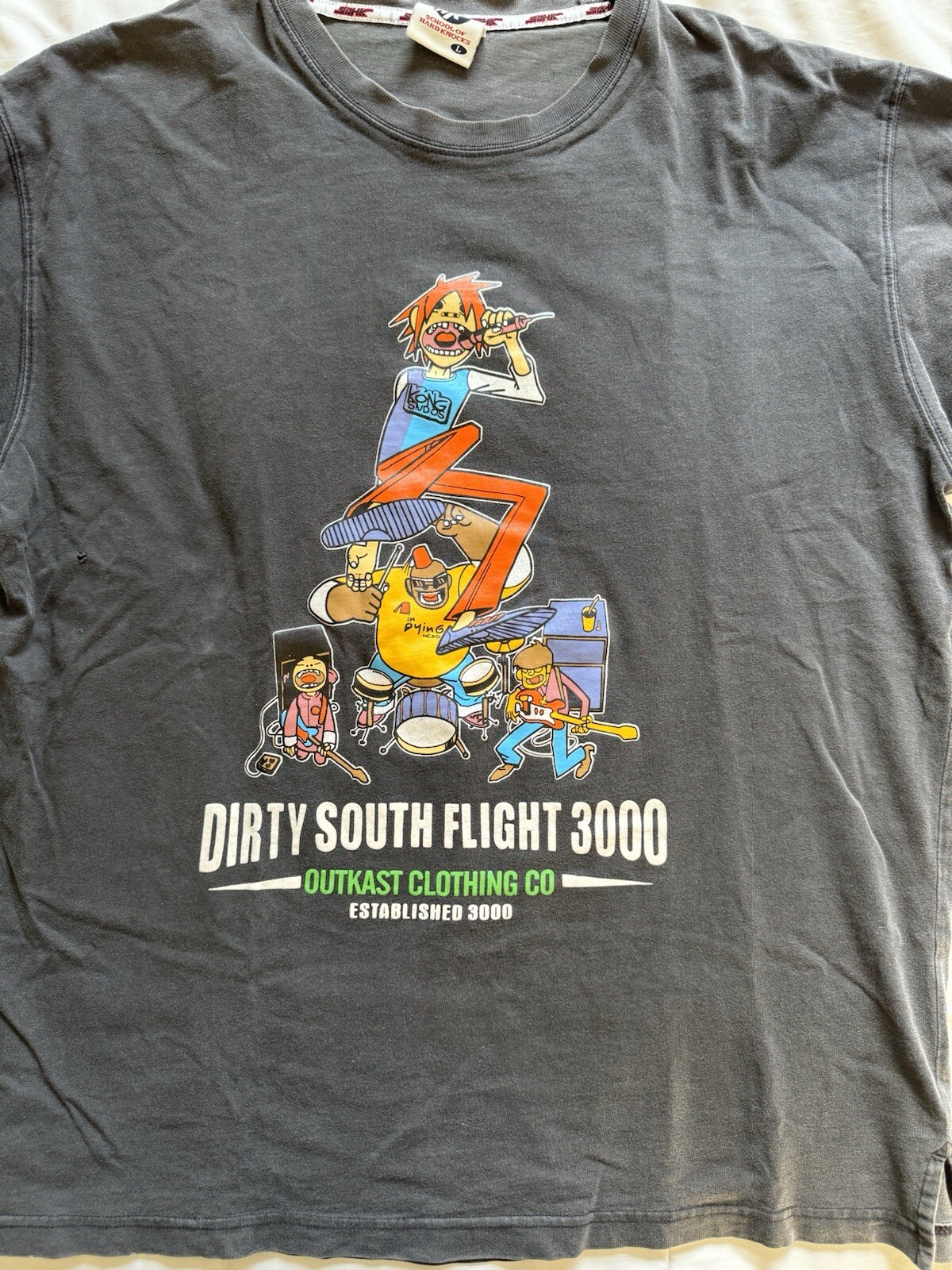 Vintage Gorillaz Outkast T-shirt Dirty South Flight 3000 Outkast Clothing 1 Of ?