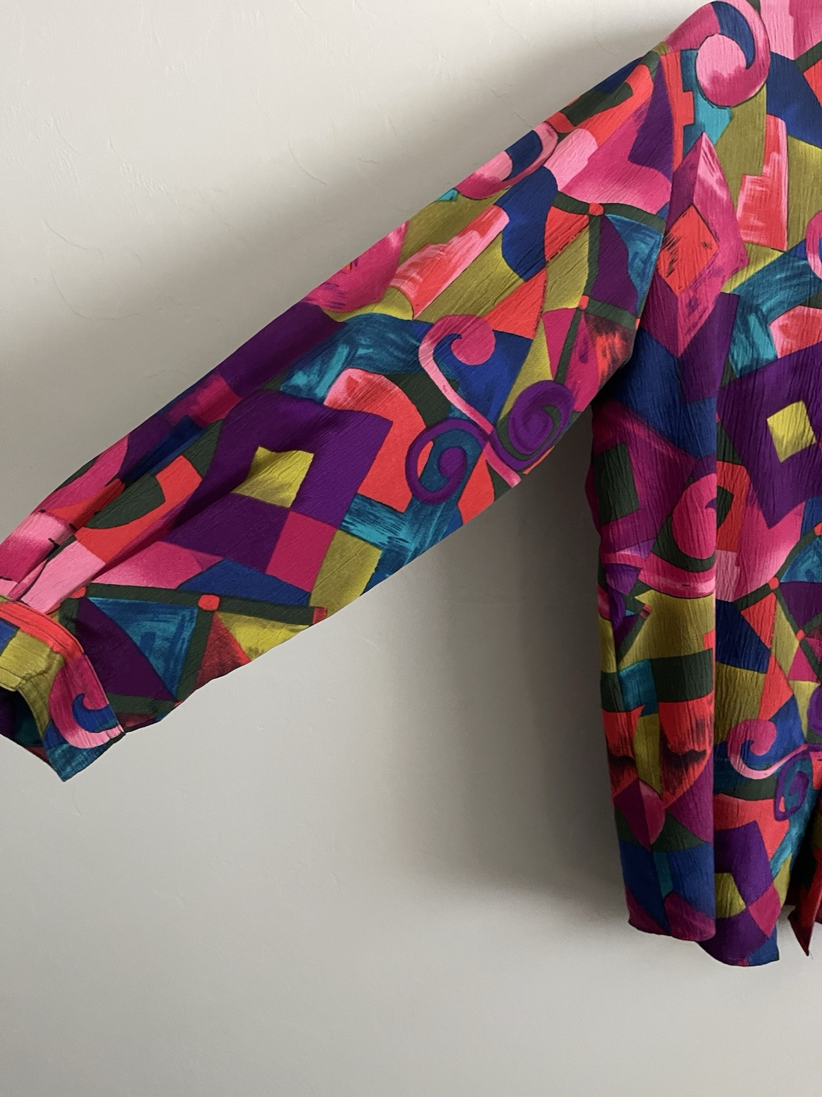 VINTAGE CHRISTIE & JILL SHIRT MEDIUM COLORFUL LONG SLEEVE BEAUTIFUL 1980’S-90’S