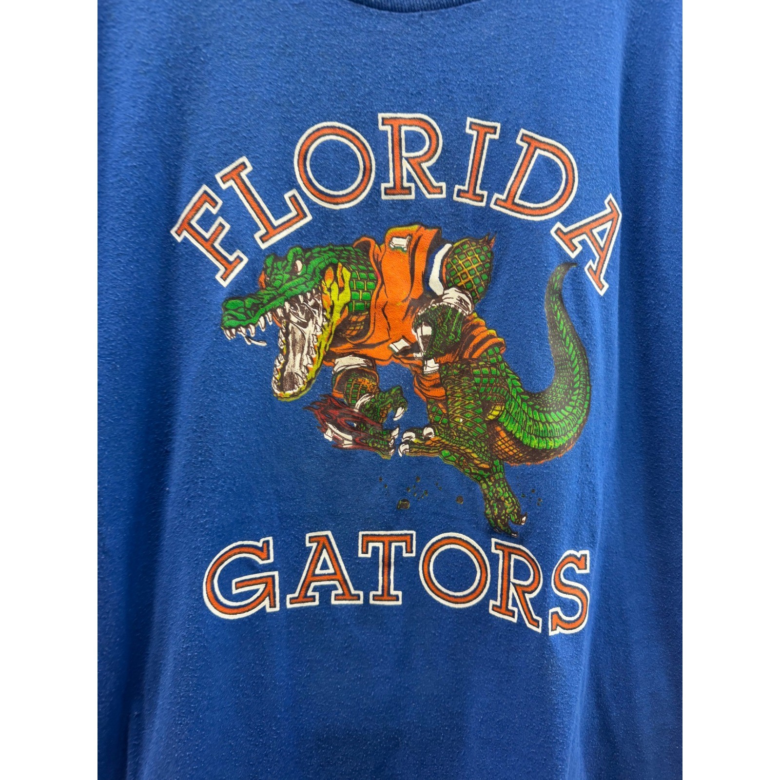 Vintage Florida Gators Soffe Shirts T-Shirt Blue 80s Mens Large Single Stitch