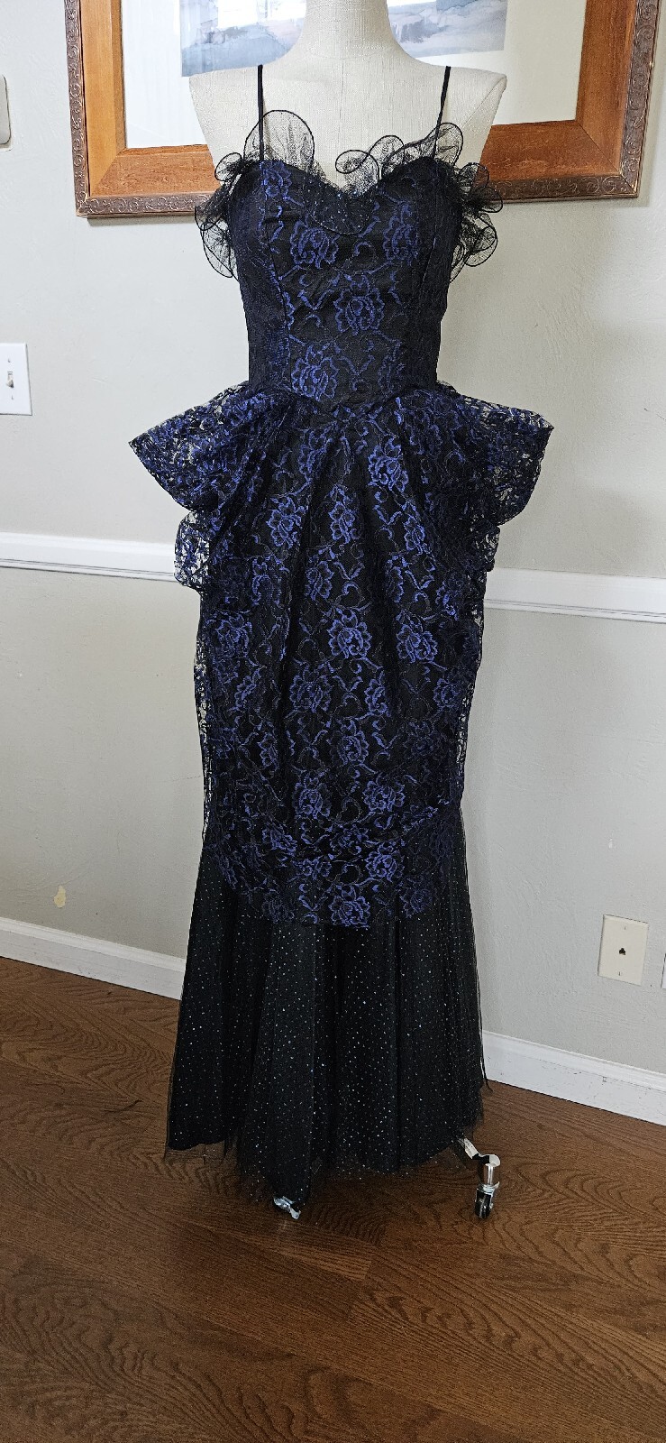 Vintage 1980s Candi Jones Of California Original Dress Mkd Size 7/8