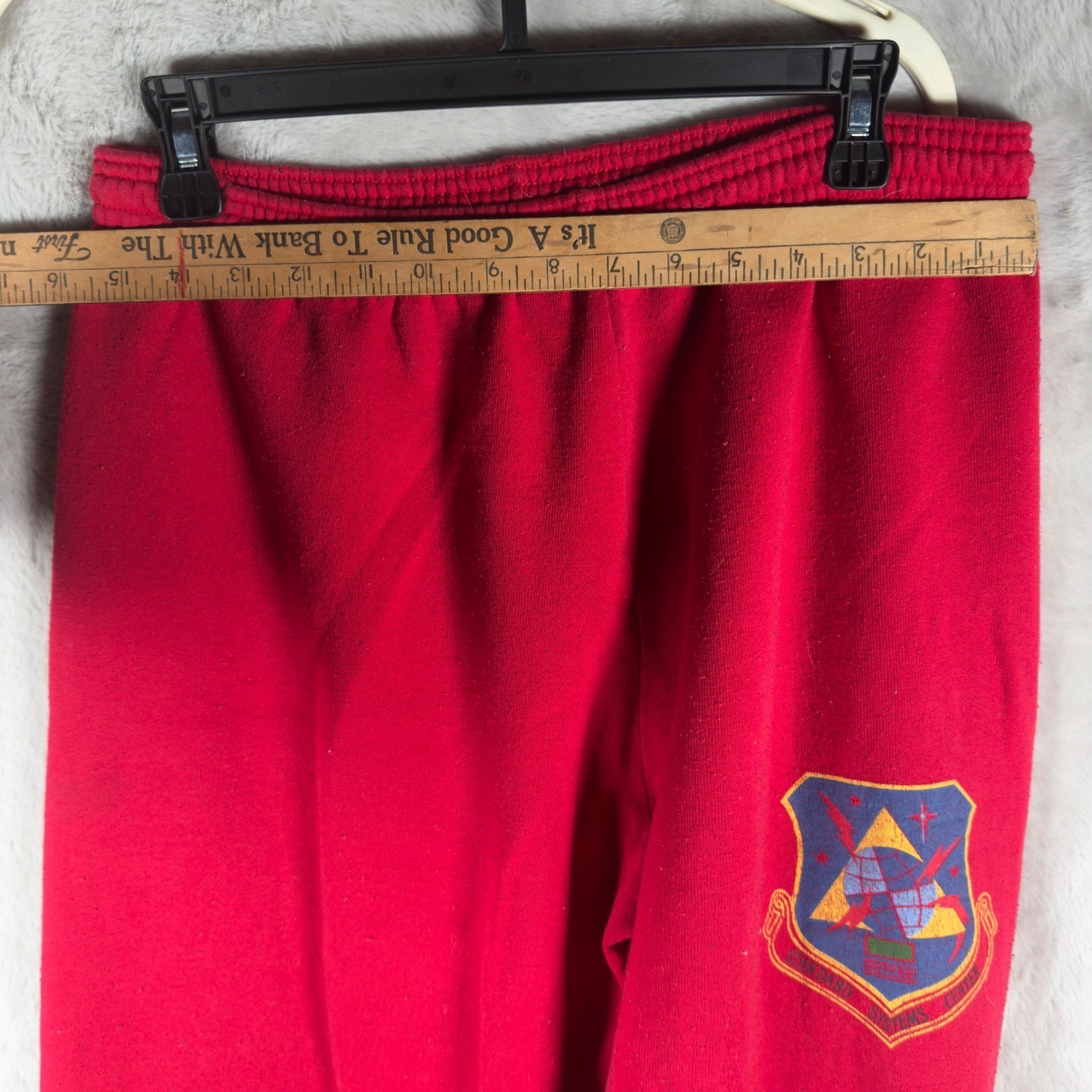 Vintage Lee Red Heavyweight Sweatpants Standard Systems Mens Large Made in USA