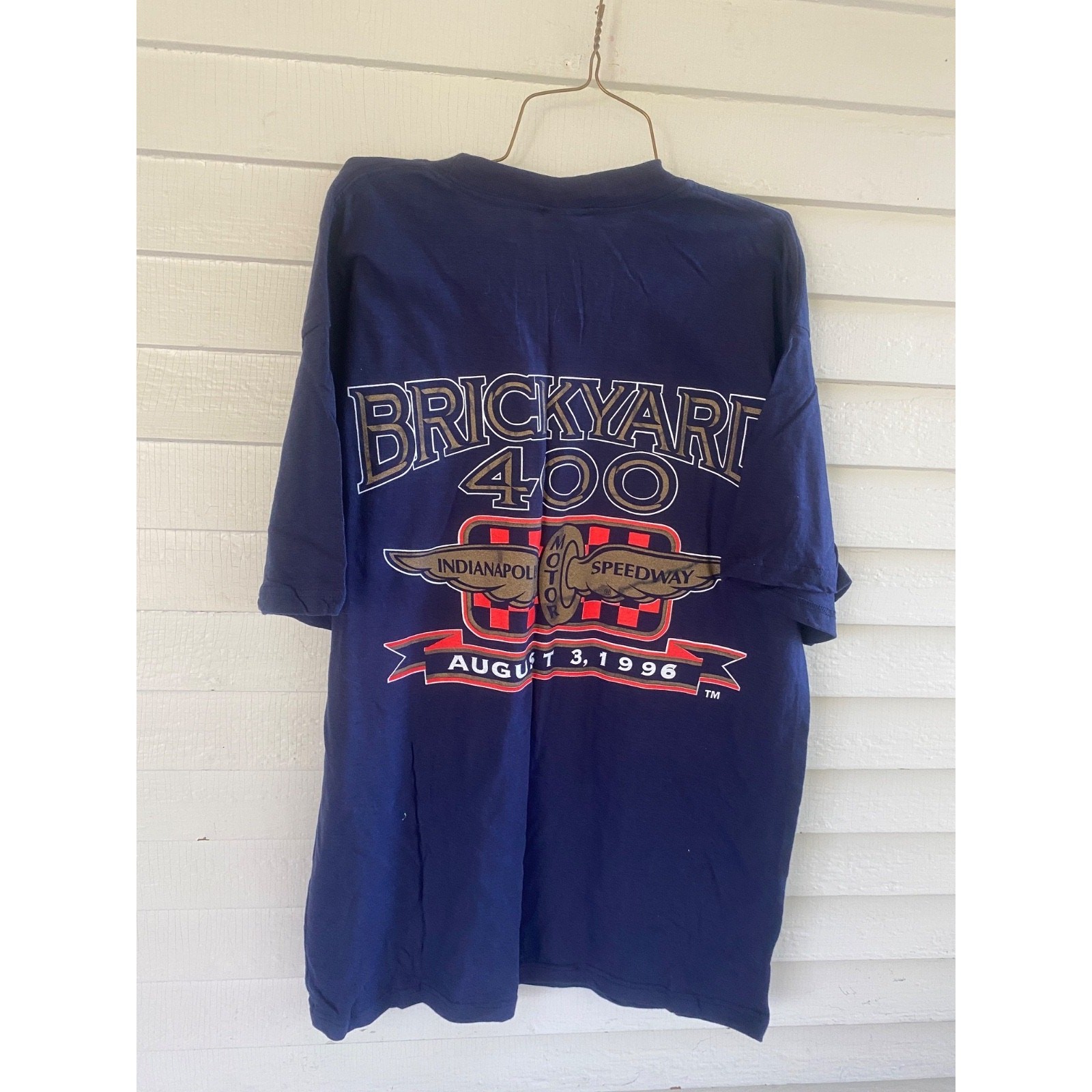 New NWT 1996 Logo 7 Brickyard 400 Indianapolis Nascar Shirt Large