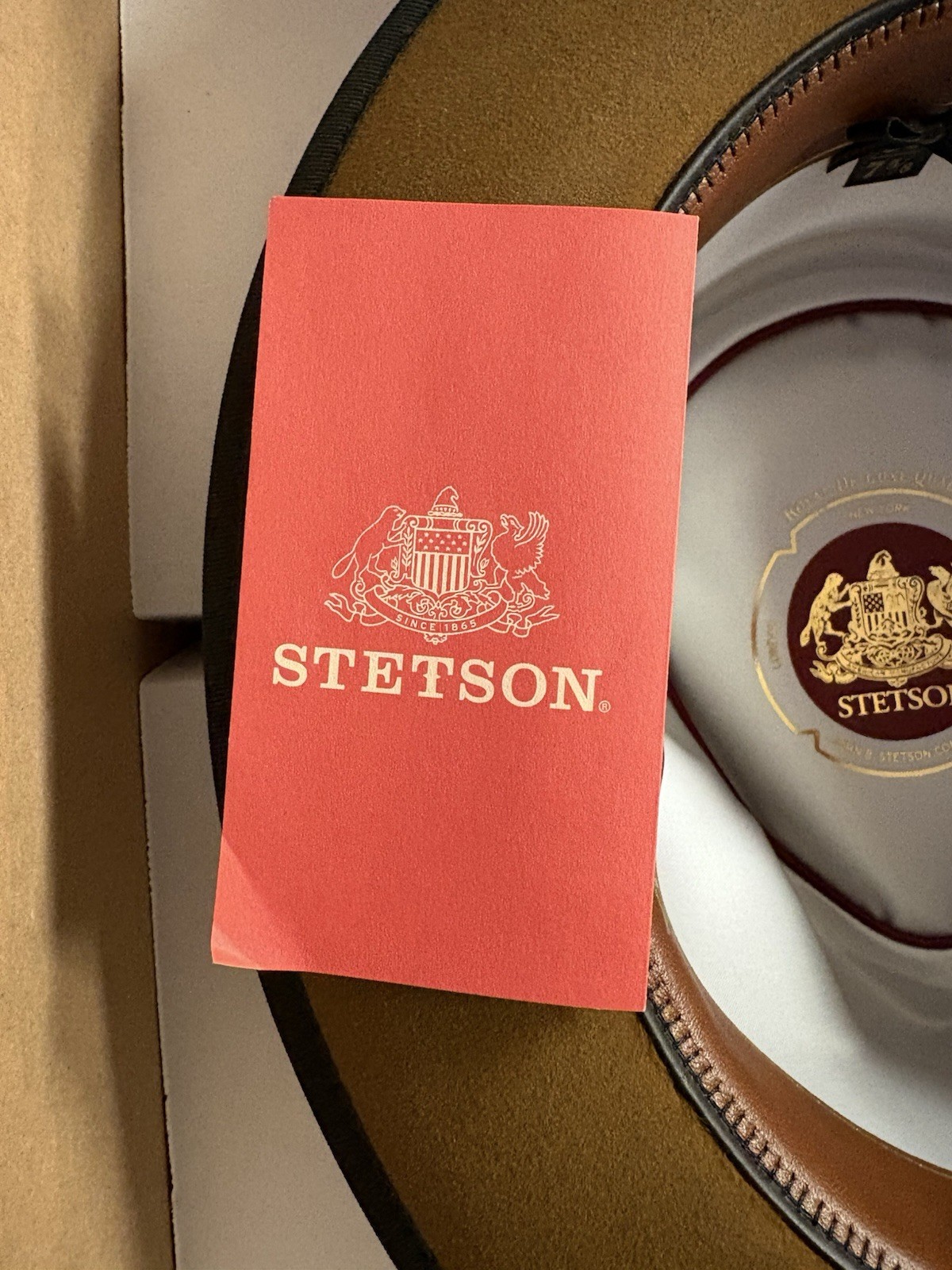 Stetson Whippet Fur Felt Fedora 7 5/8