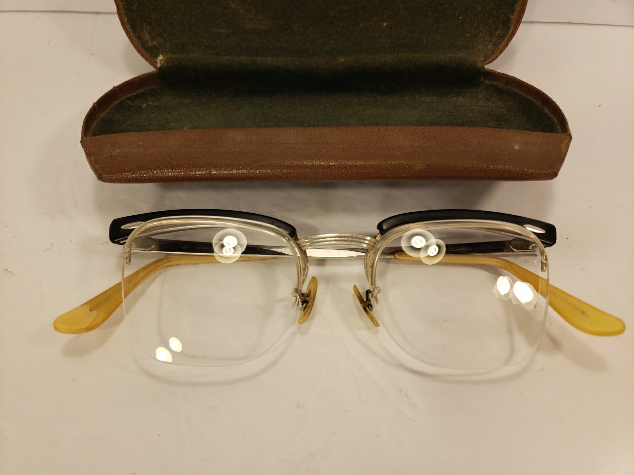 Mens Vtg Optical Eyeglasses B & L 48, 4 1/2 – 5 3/4 10K GF Arms & Bridge