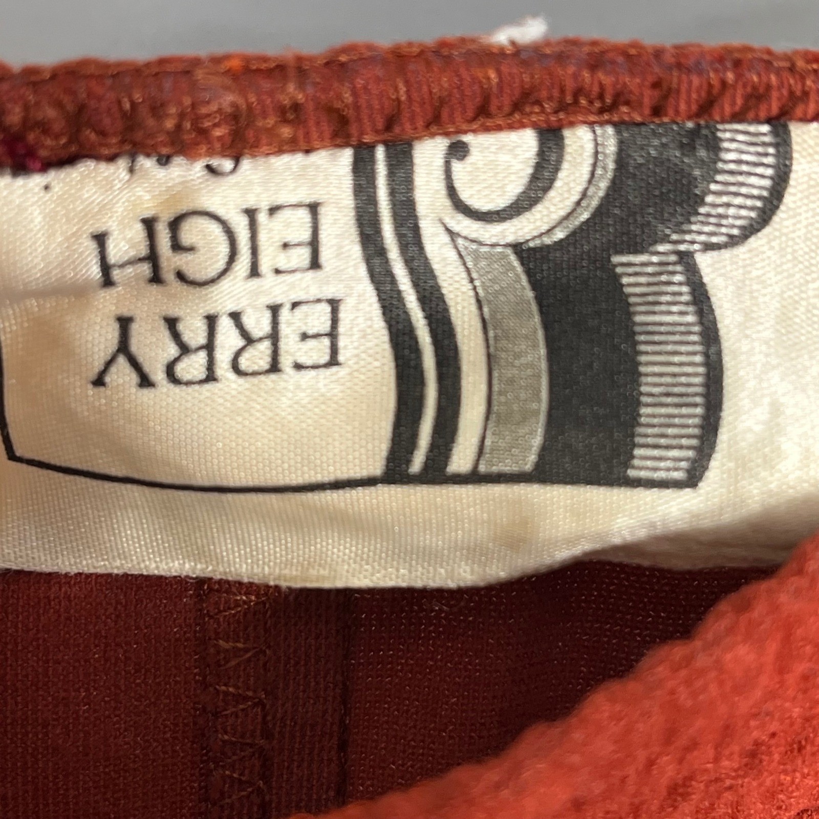 Vintage Berry Eight Rust Red Faux Suede Western Ruffle Midi Skirt Concho Size 5