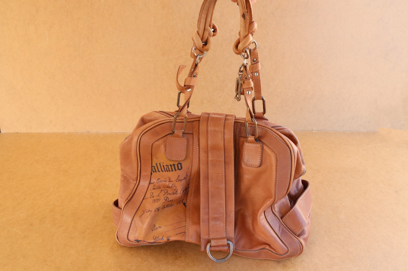 Vintage John Galliano Bag Genuine Leather Bag Y2K Authentic Dior LVMH Givenchy