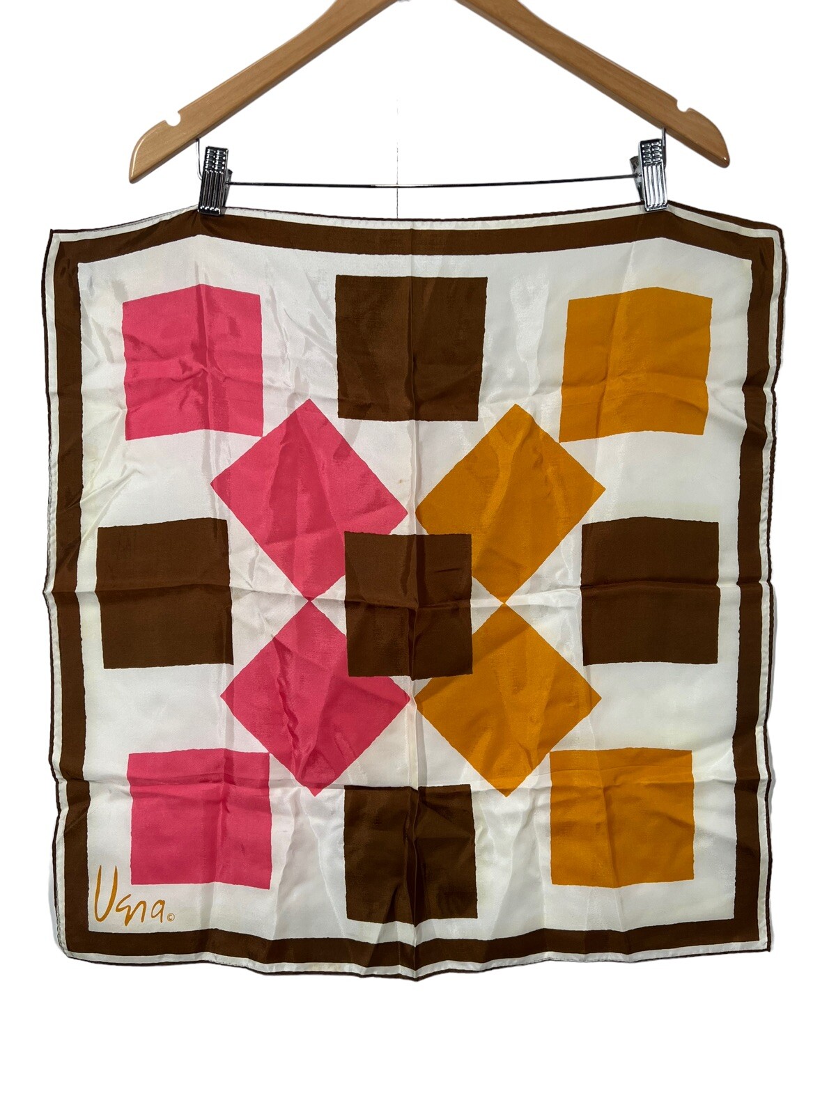 Vtg 1960’s Mod Abstract Vera Scarf 22.5″ x 22.5″