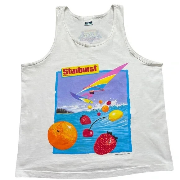 Vintage NIP – Starburst – XL Promo Tank Top 1994 Taste Adventure M&M Mars