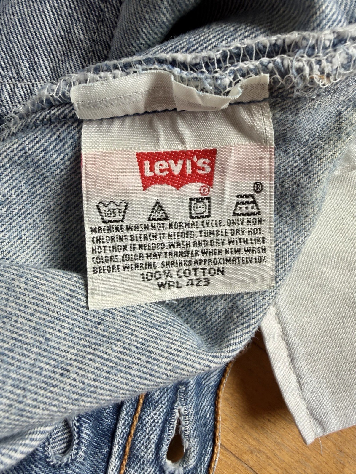 Vintage DISTRESSED LEVI’S 501xx Jeans WPL 423 Cotton Buttonfly Men Unisex 31×33