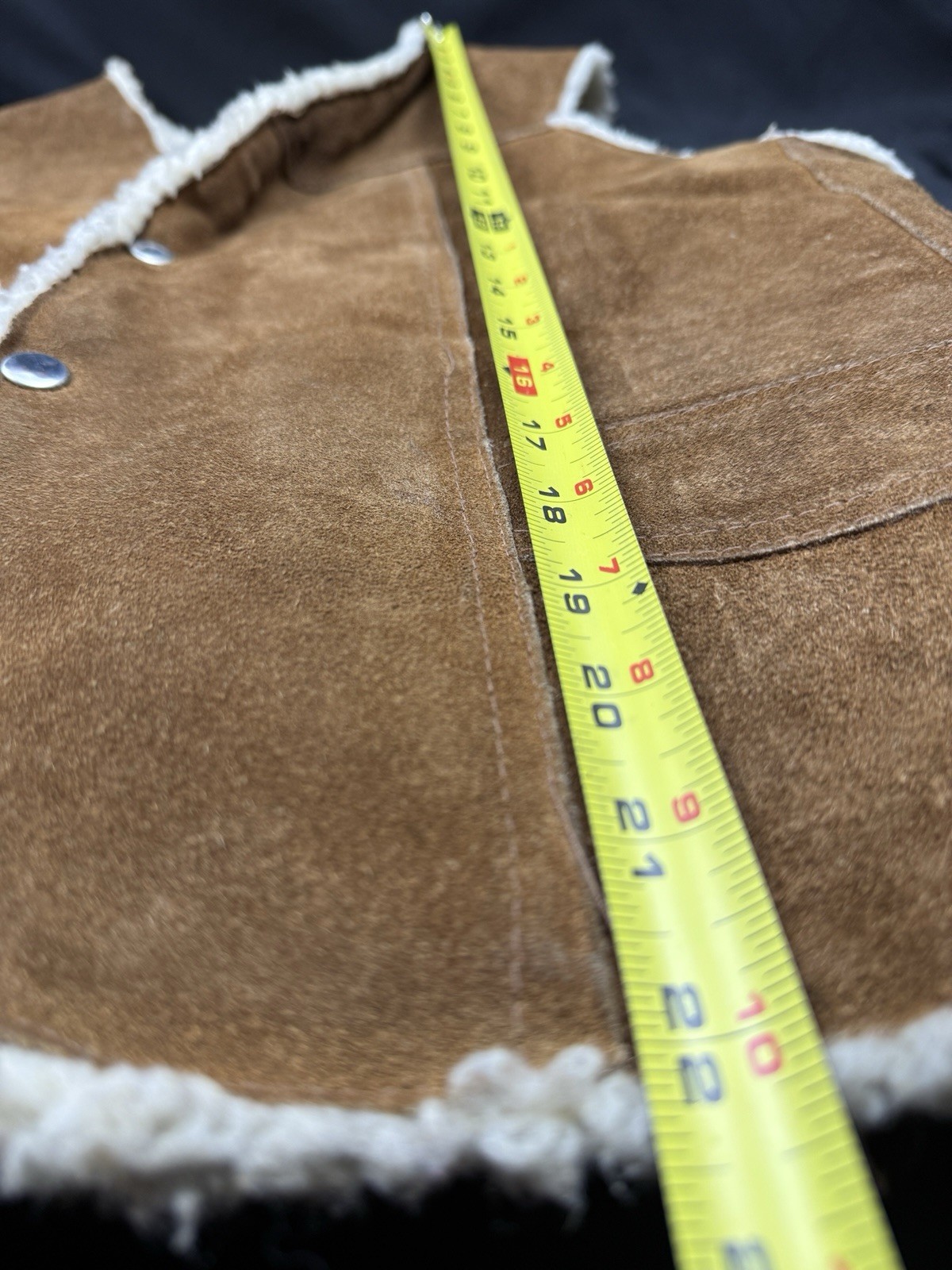 Vintage Steer Brand Suede Sherpa Lined Western Vest Women’s XXL Ranch