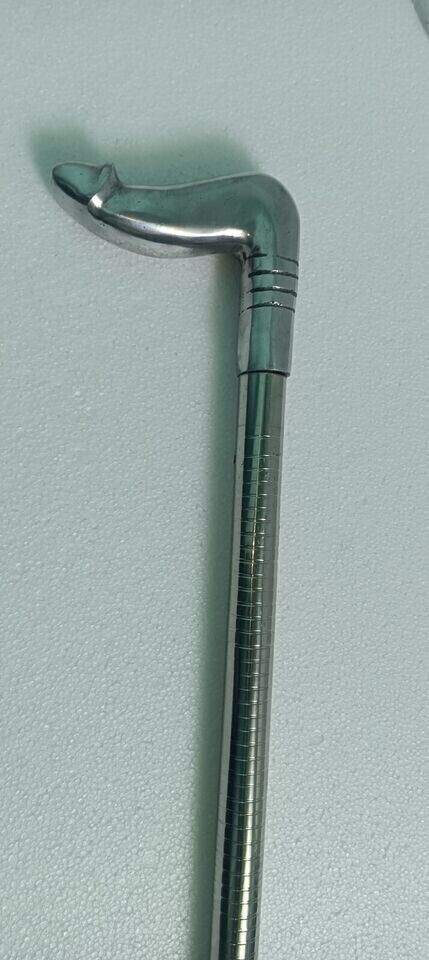 Antique Finished Penis Head Handle Stainless Steel Tactical Walking Stick Cane I