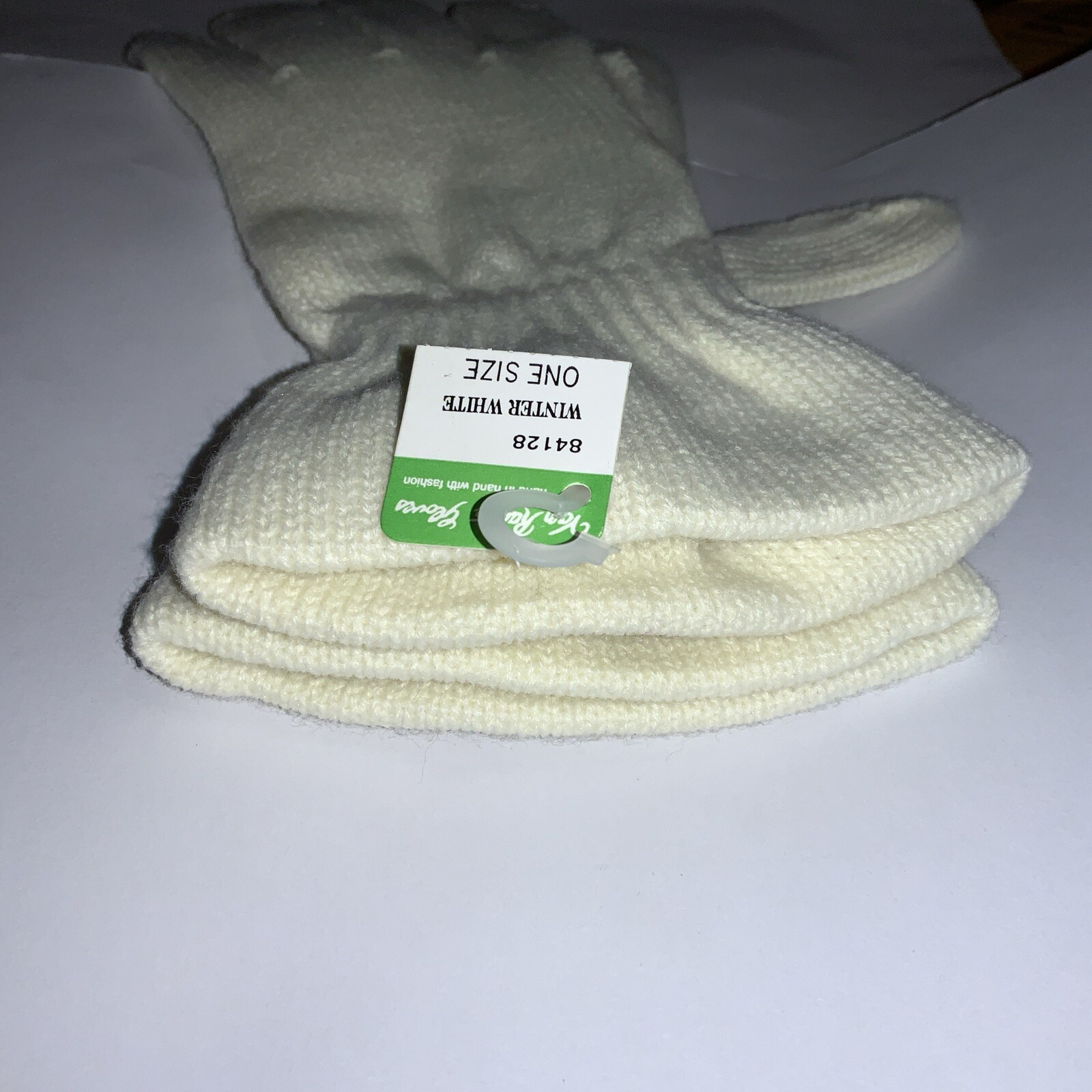Vintage Van Raalte Knit Gloves Winter White Women’s 9″ Long – ONE SIZE Fits All