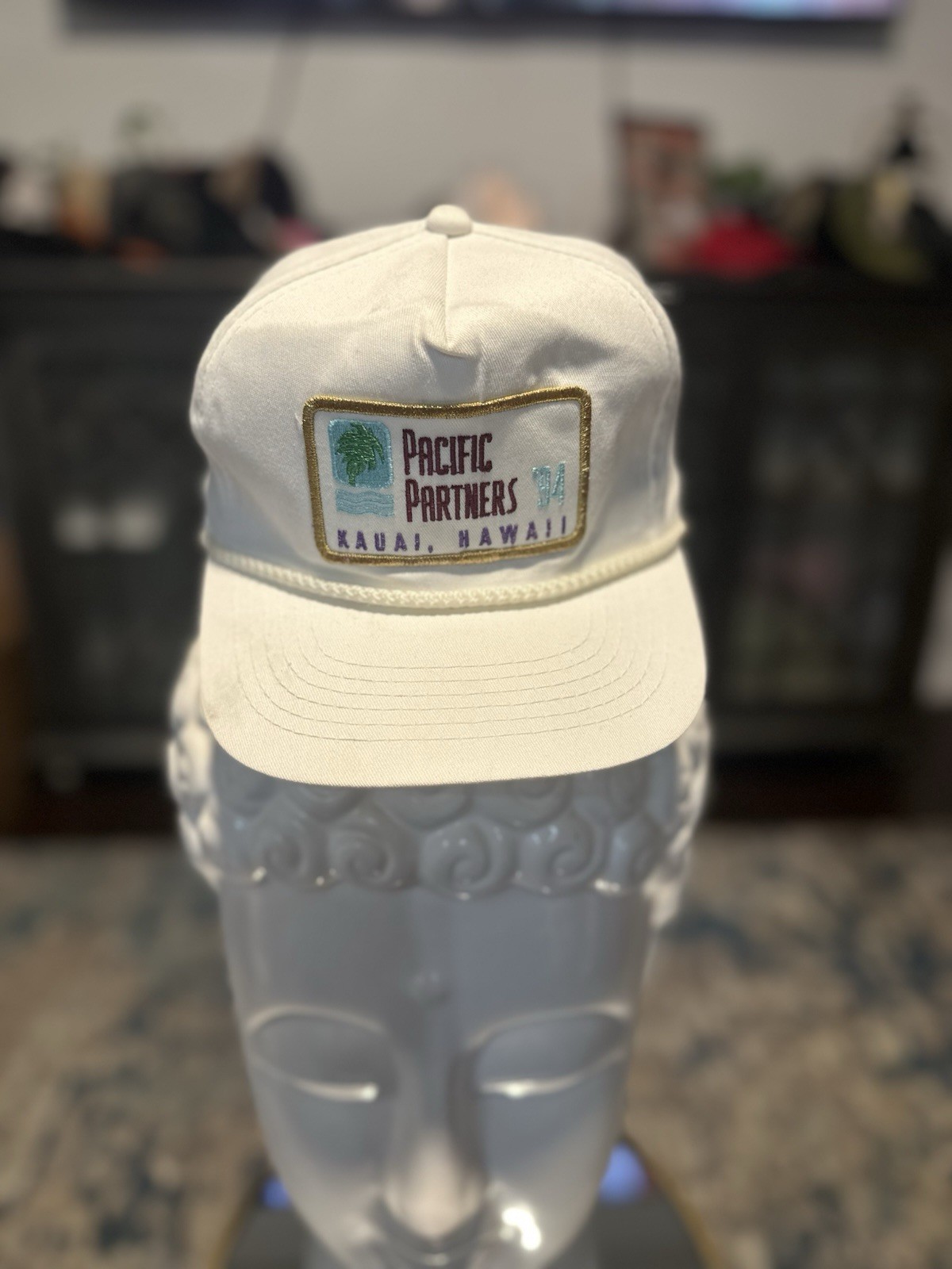 VTG Pacific Partners ’94” from Kauai, Hawaii White Trucker Style Hat Adjustable