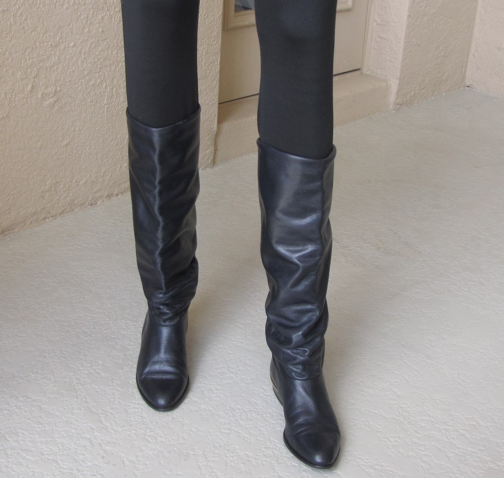 Rare Roland Cartier Vintage Leather Boots Size 35 Made in Italy / Located in US