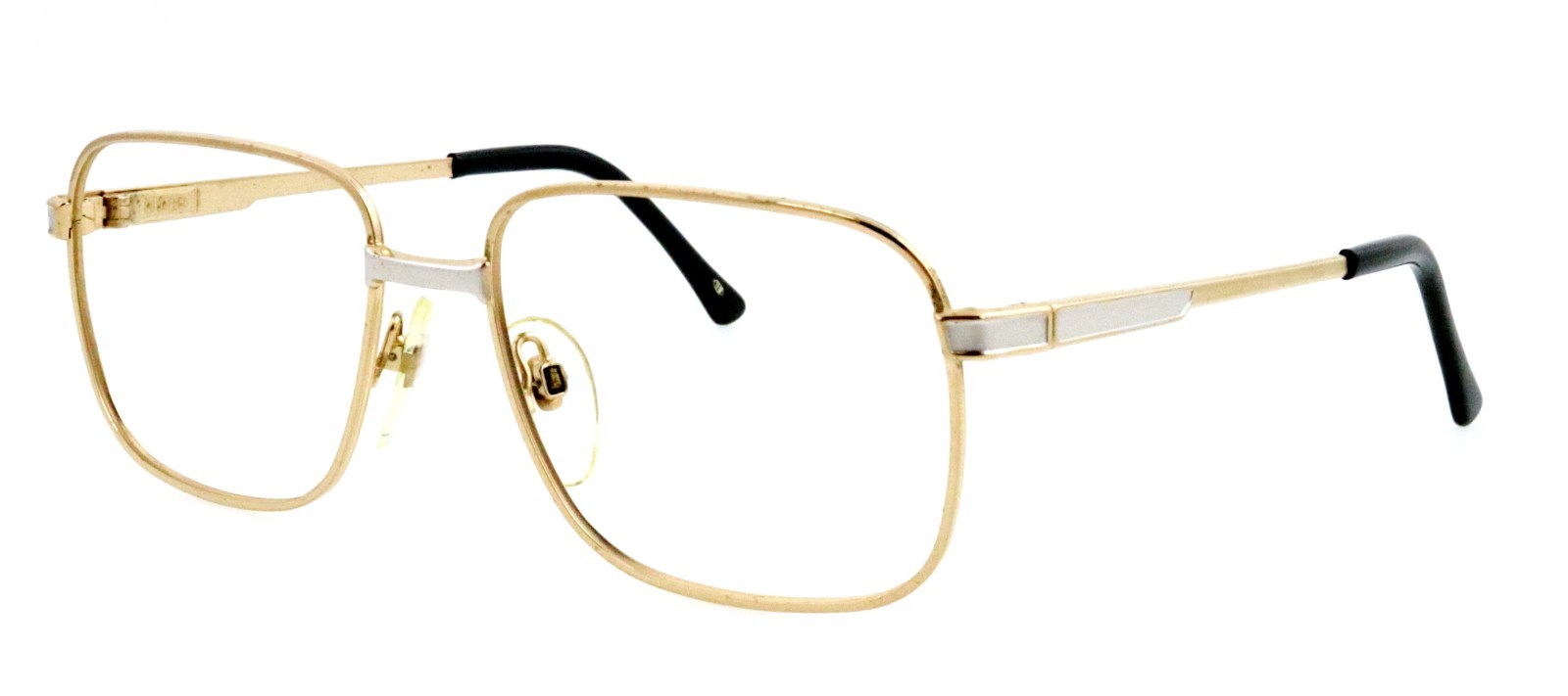 Vintage RODENSTOCK R0767 D 53mm Gold Square Eyeglasses Frames Only Excellent!