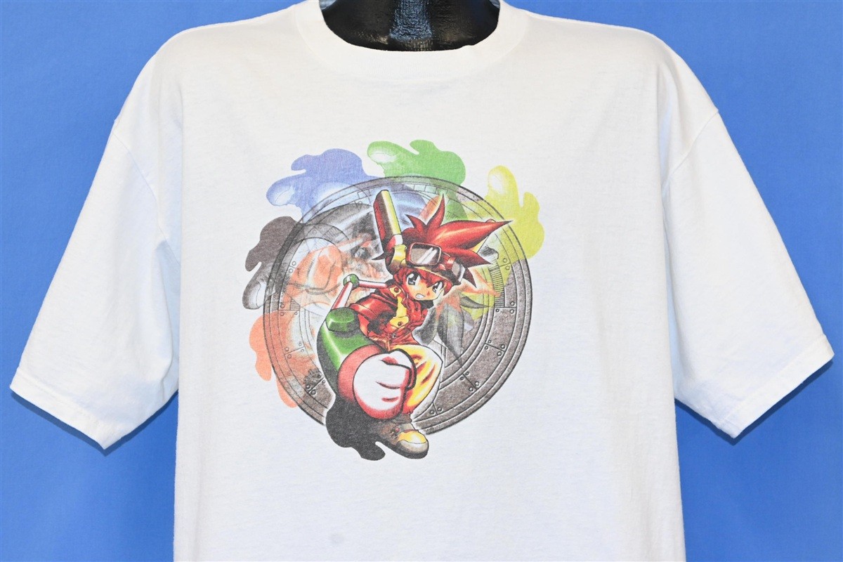 vtg Y2K EVOLUTION WORLD OF SACRED DEVICE SEGA DREAMCAST VIDEO GAME t-shirt XL