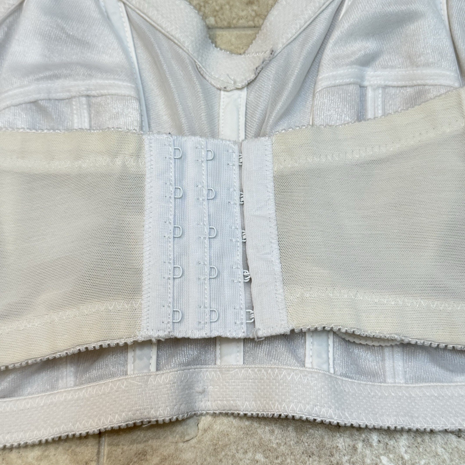 Vintage Women’s White Strapless Longline Wire Bra Bridal Bustier Size 40D USA