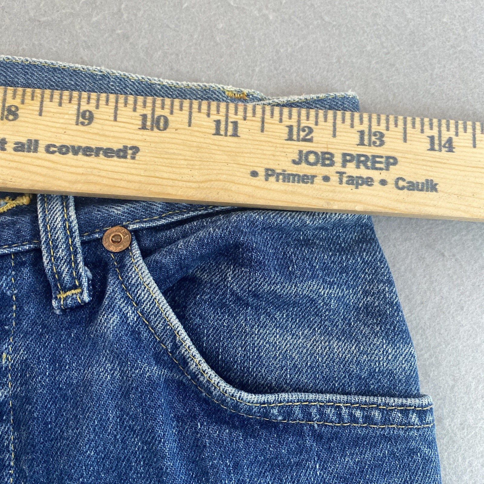 Vintage Lee Riders Blue Jeans Union Made in USA 25×27 Regular Straight Fit Faded