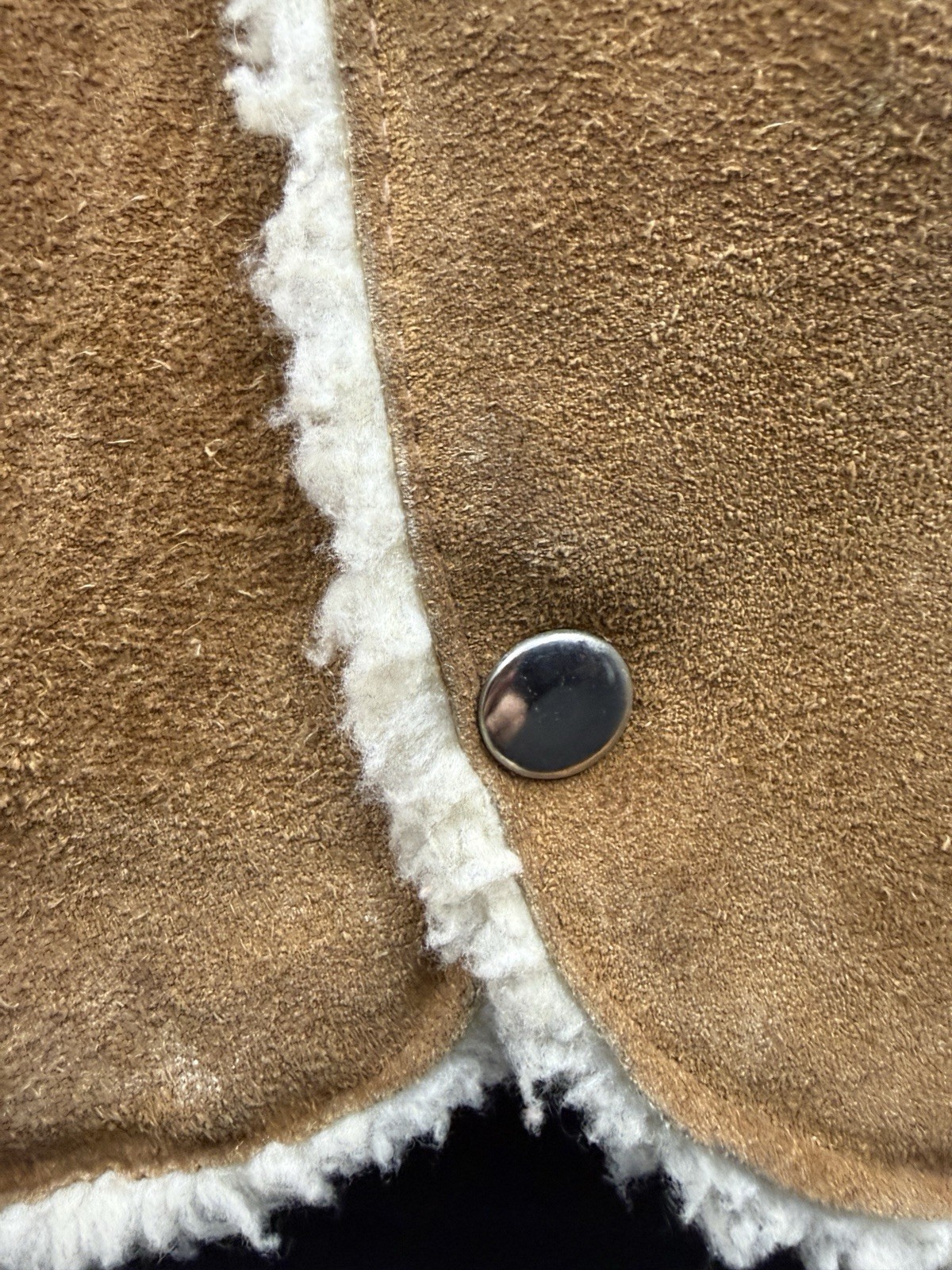 Vintage Steer Brand Suede Sherpa Lined Western Vest Women’s XXL Ranch