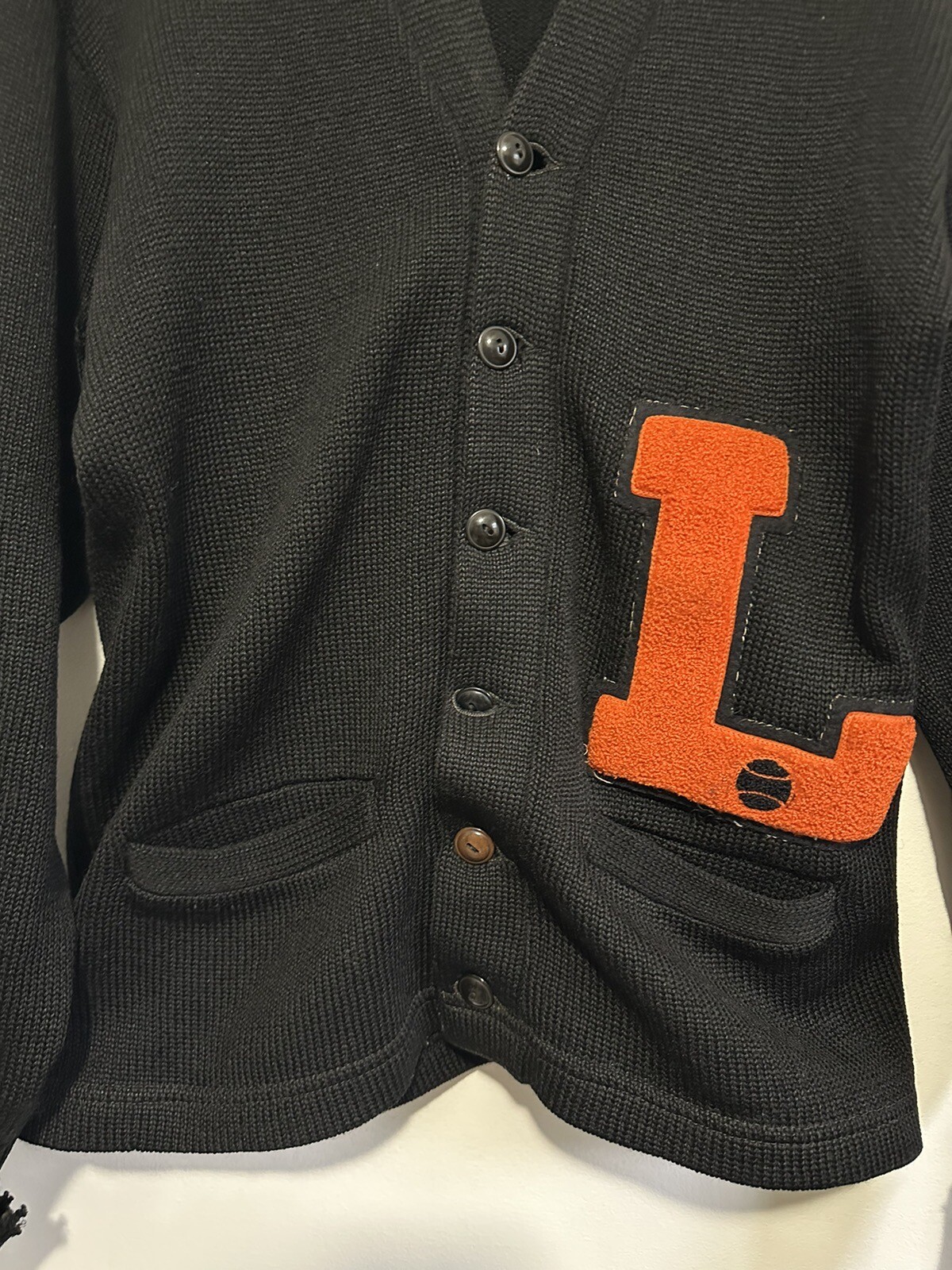 Vintage 1950’s Campus Wool Cardigan Letterman Sweater All Star Award Wool