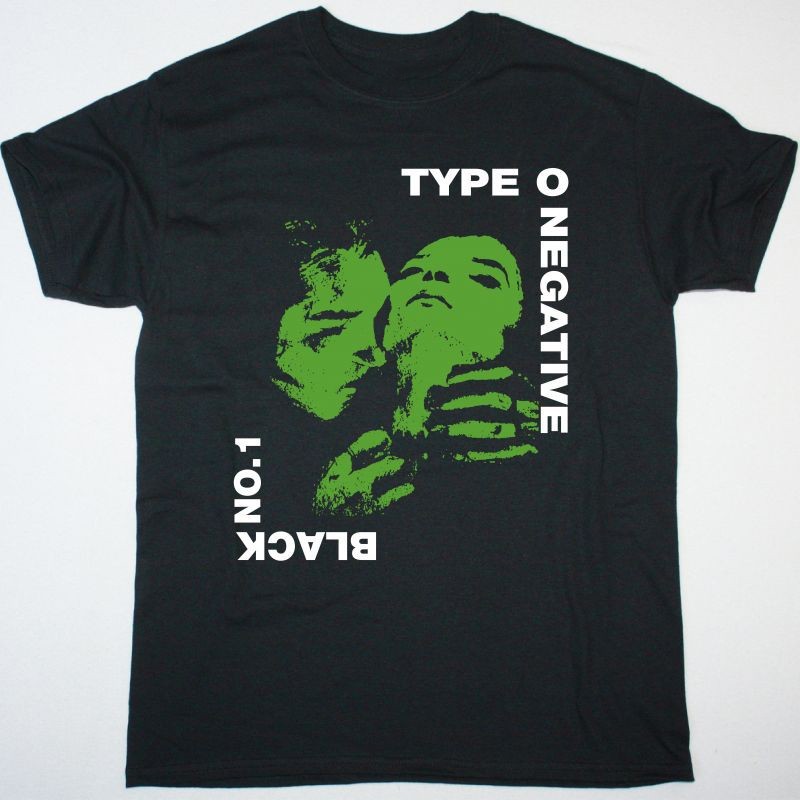 Vtg TYPE O NEGATIVE BLACK NO 1 Cotton Black For Men All Size Shirt UR643