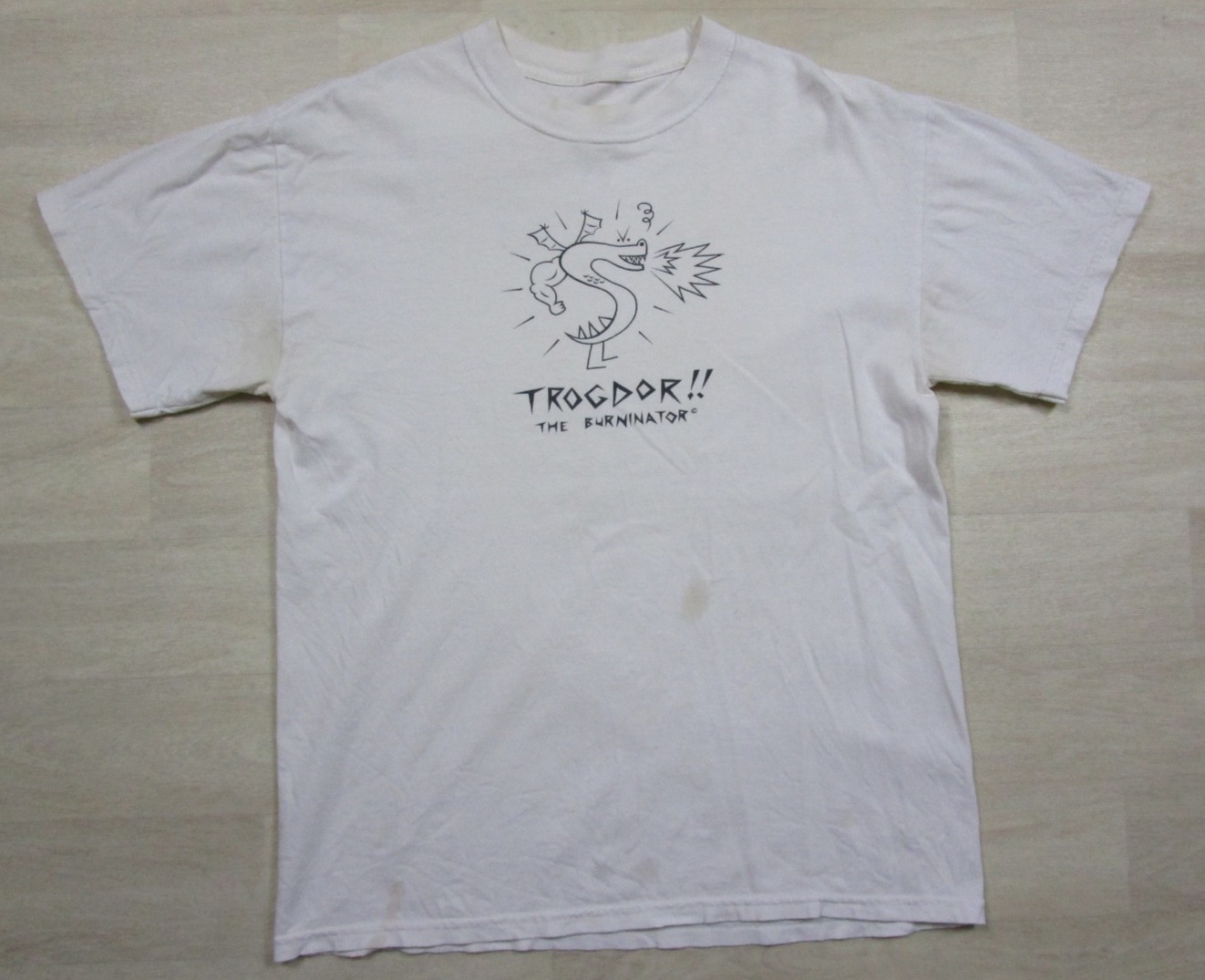 Vintage Y2K Trogdor The Burninator Dragon T-Shirt Men’s Size (M) Homestar White