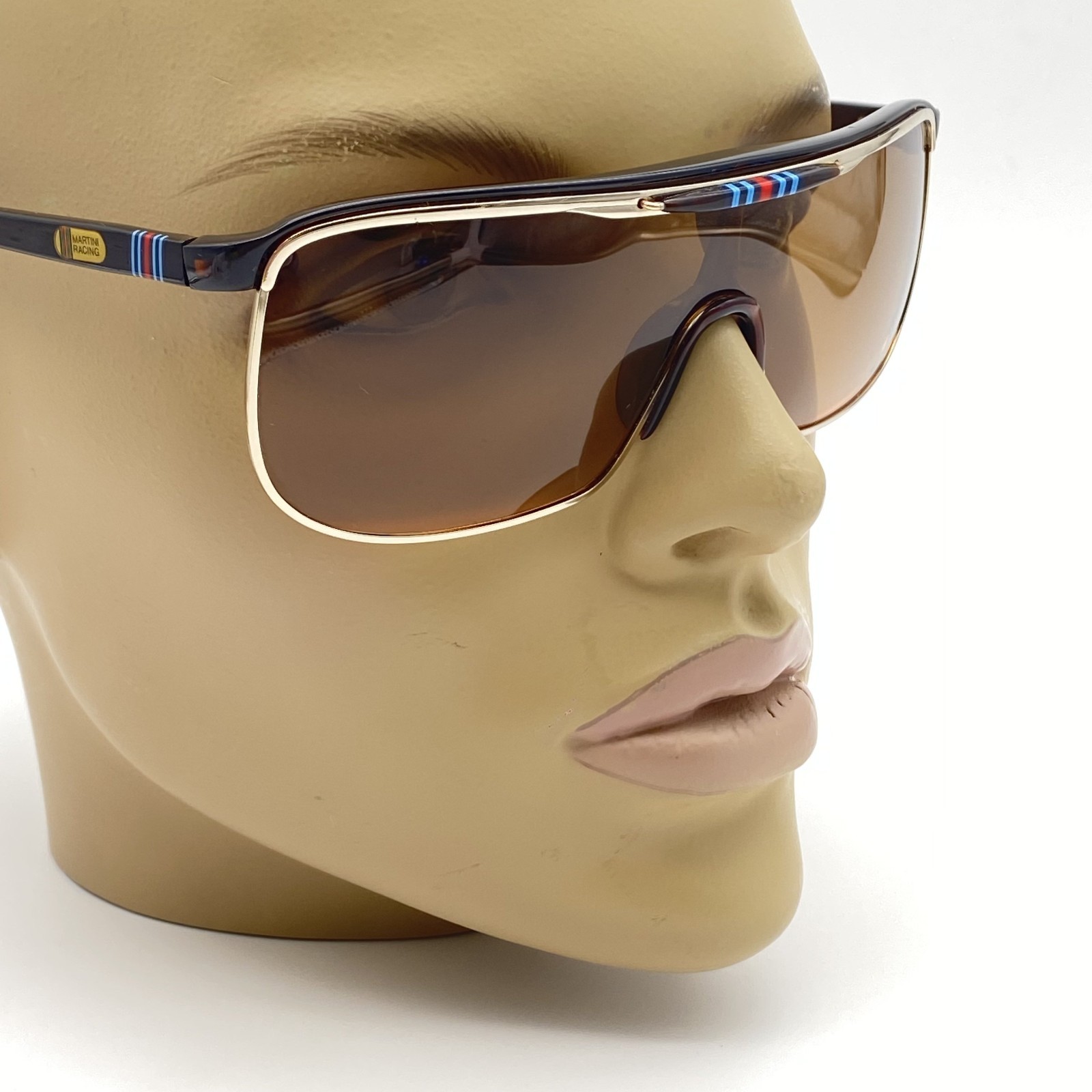 RARE MARTINI RACING ENDURANCE/R M.R. SUNGLASSES BY LOZZA VINTAGE 80 ITALY DESIGN