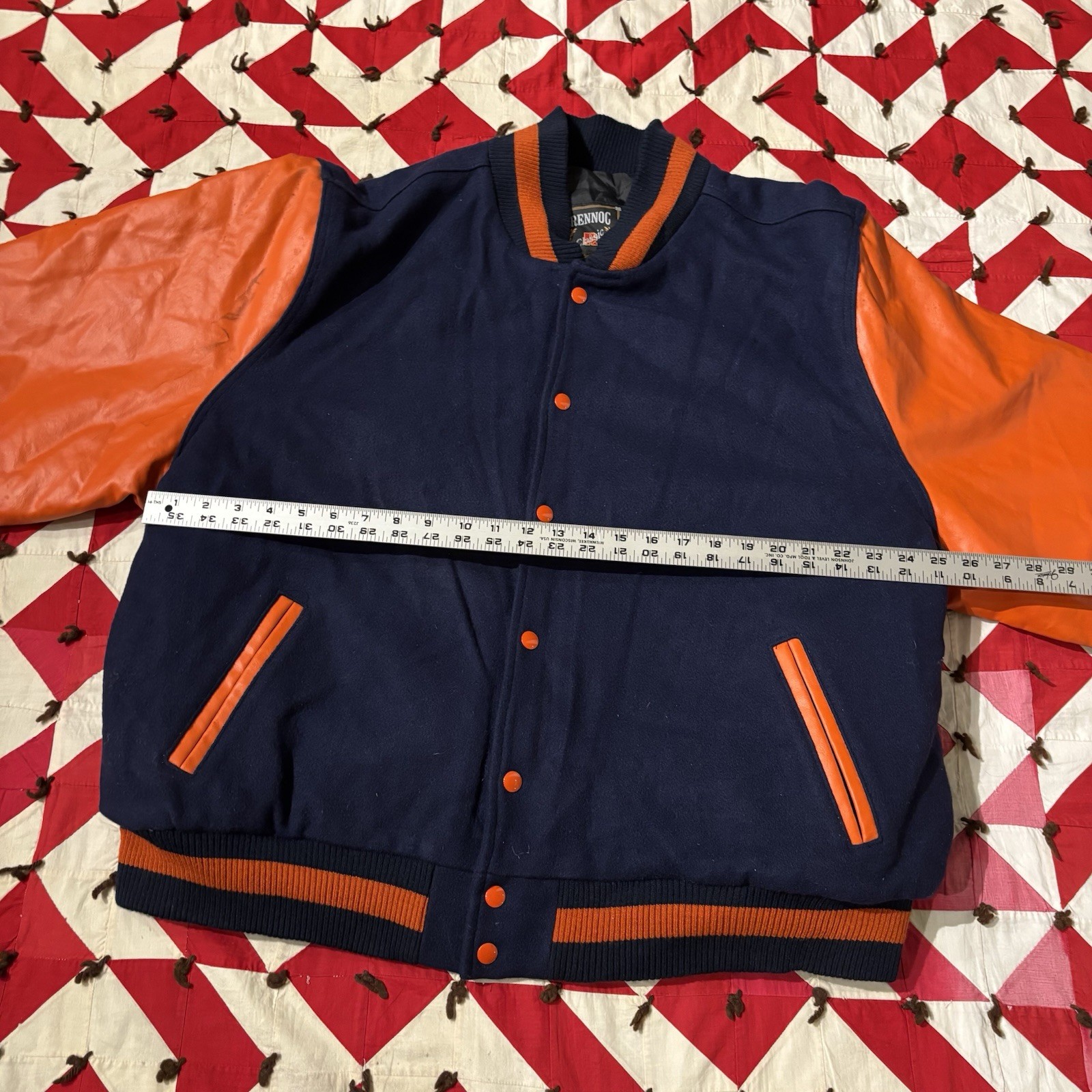 Vintage Wrestling Varsity Jacket Mens As Is Worn Flaws READ 2XL