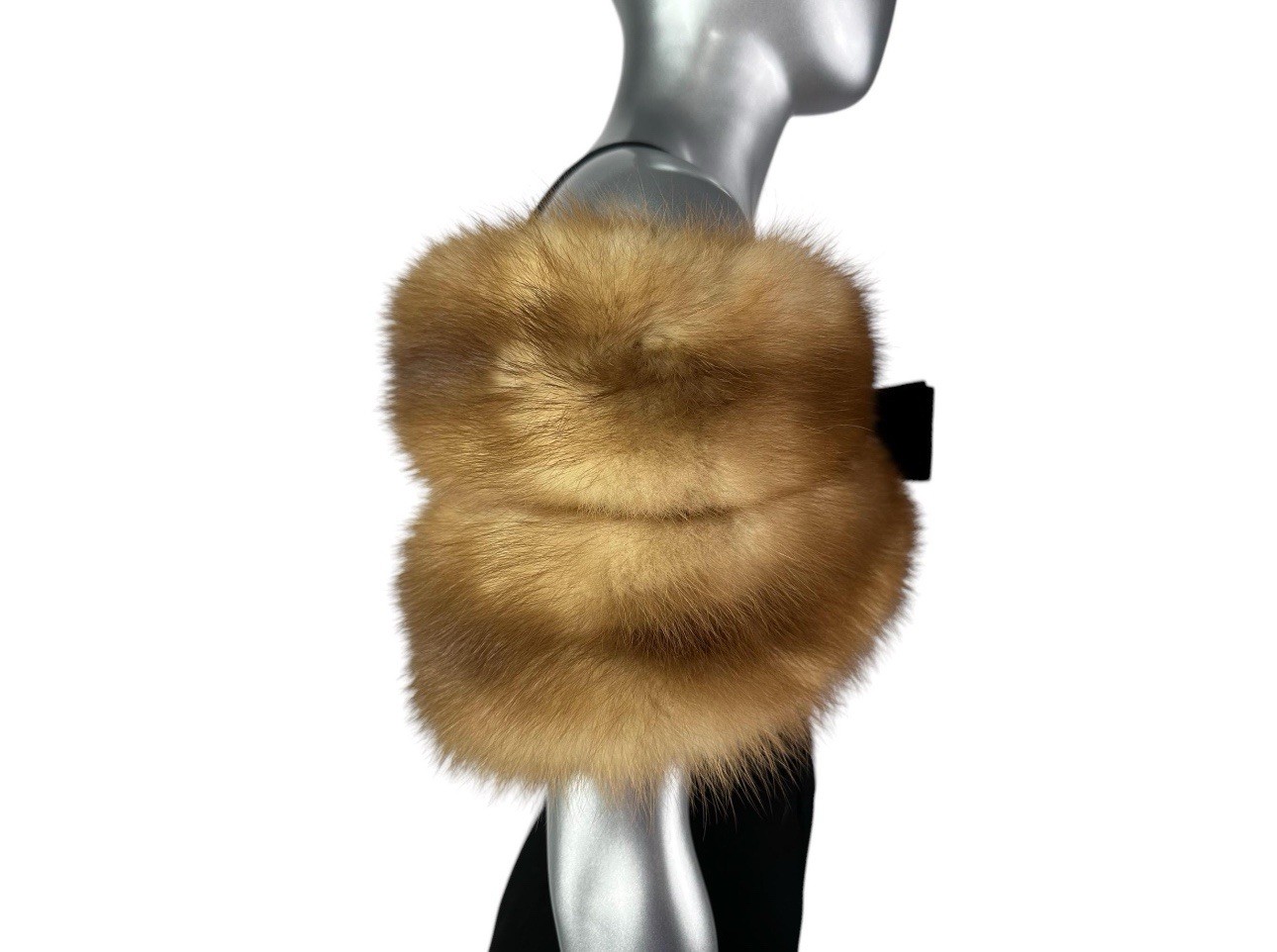 Stone Marten Stole, Sz M, Certified Vintage Fur w/Storage Bag