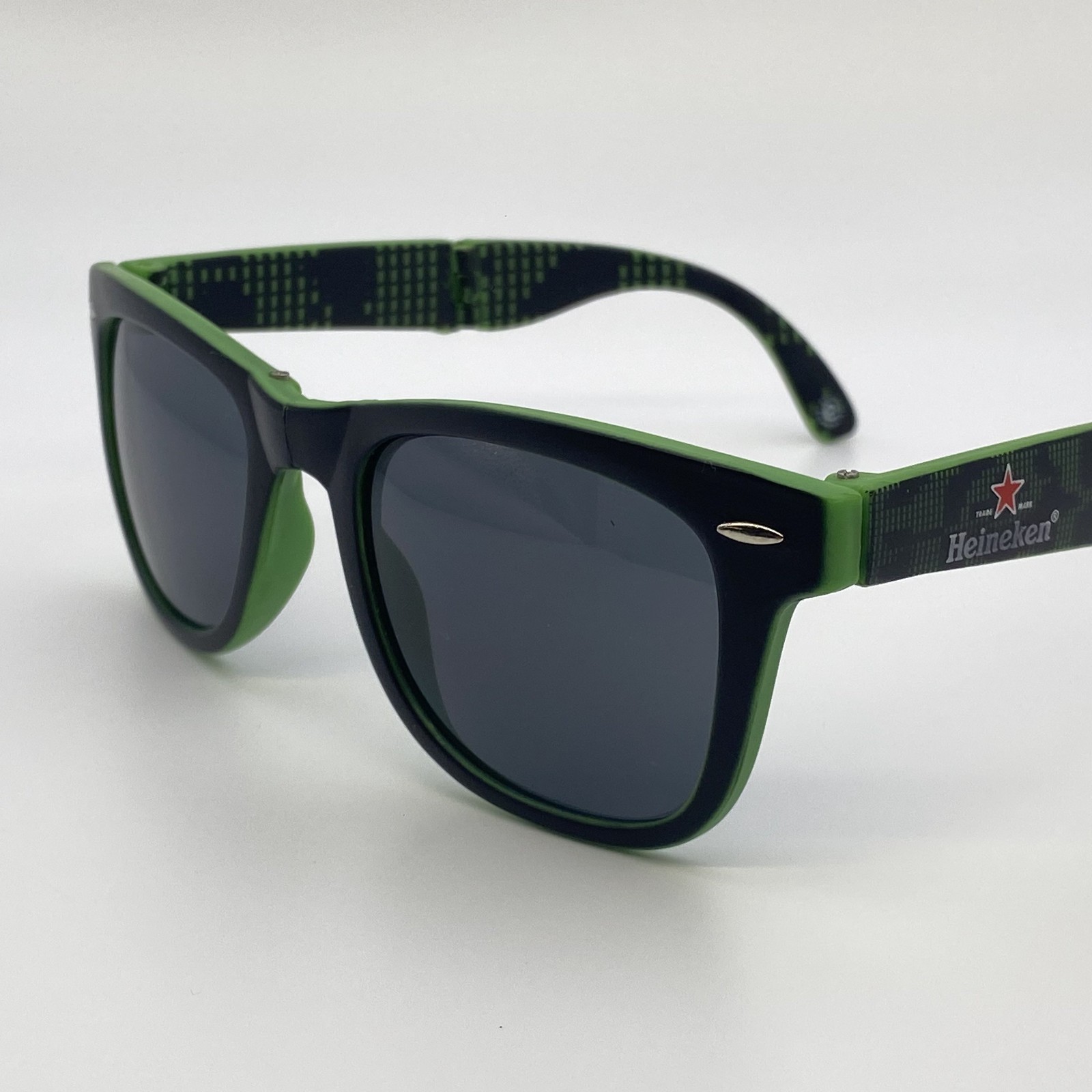 TOP SUNGLASSES HEINEKEN FOLD VINTAGE 80-90s WAYFARER ORIGINAL BEER COMMERCIAL