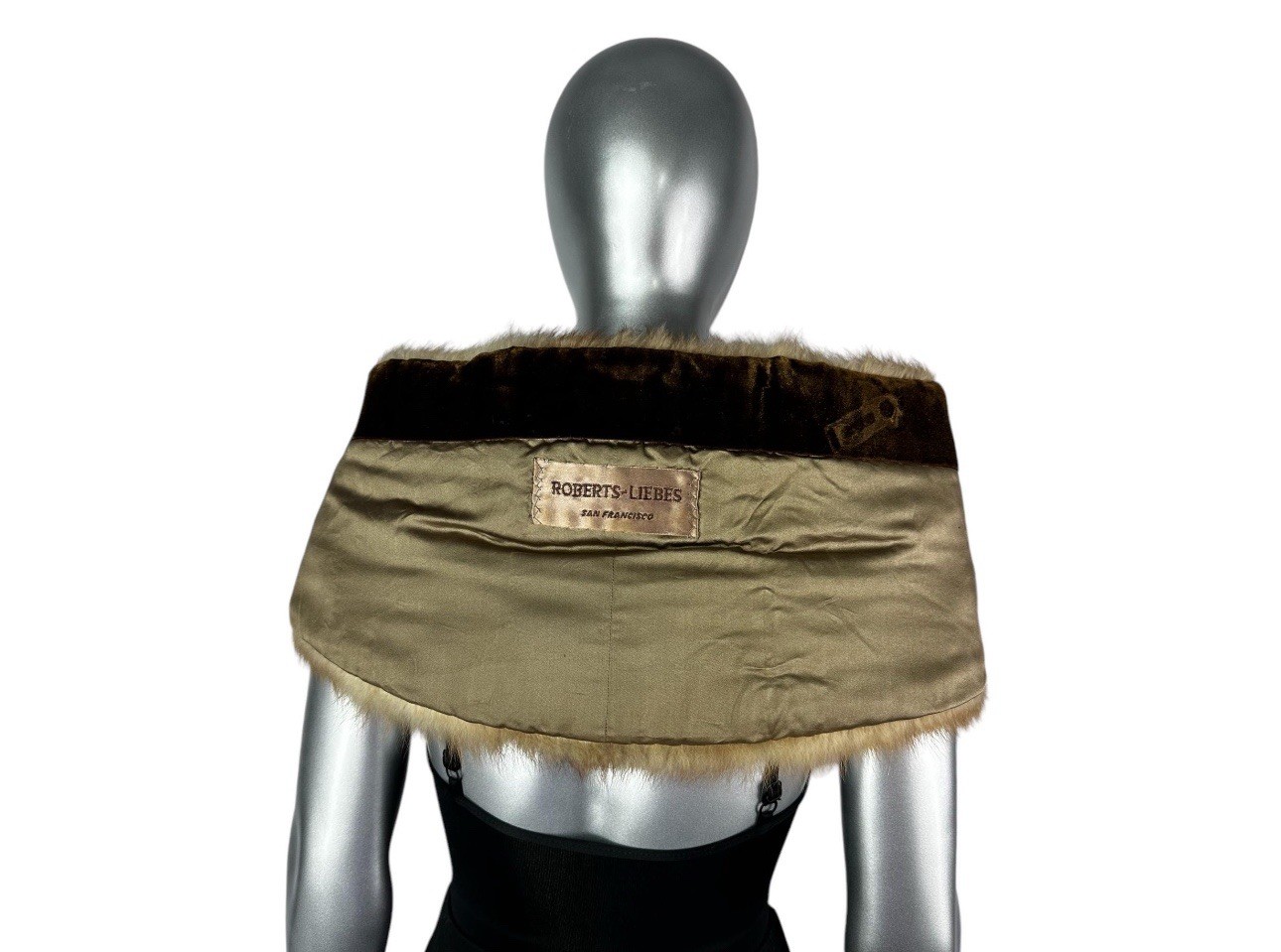 Stone Marten Stole, Sz M, Certified Vintage Fur w/Storage Bag