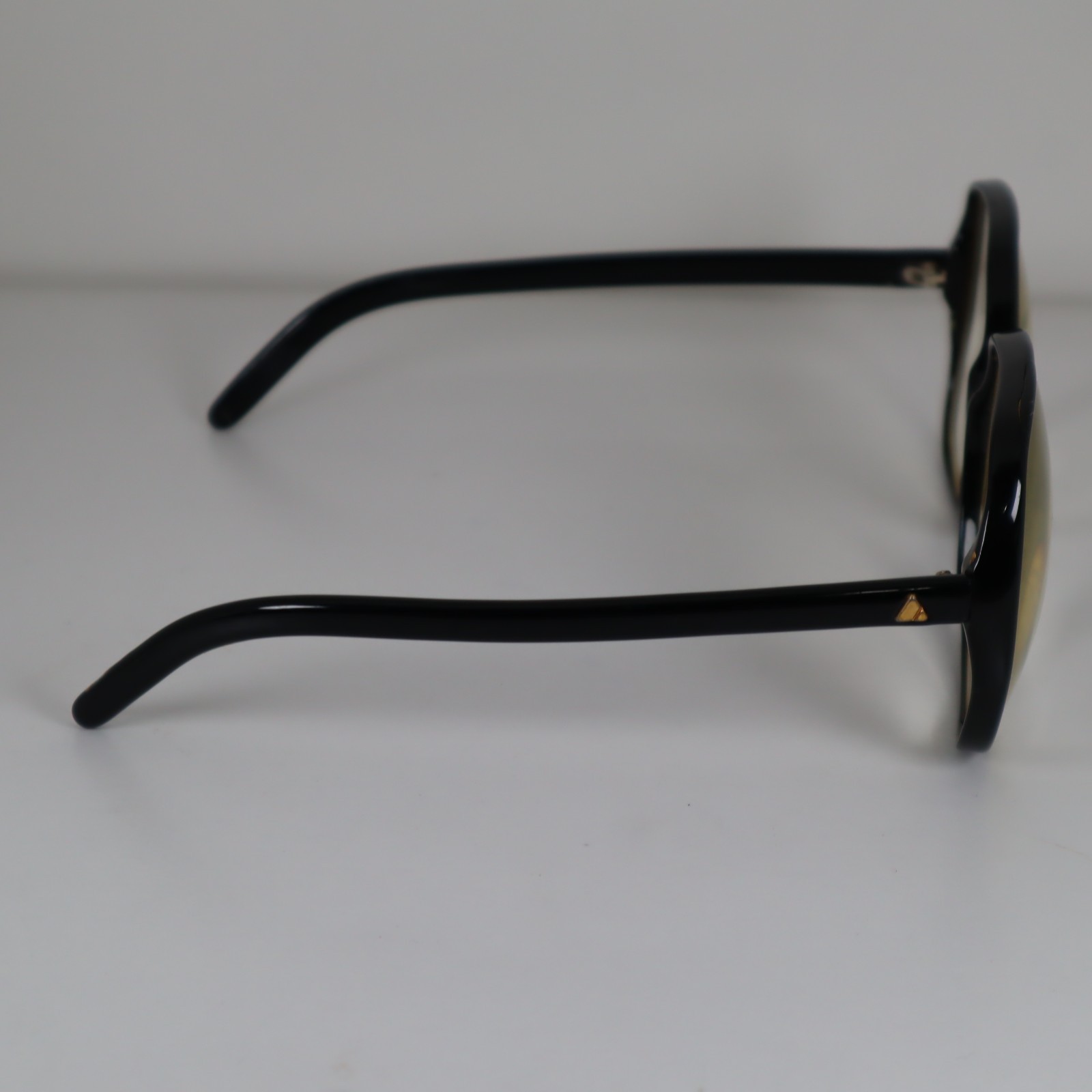 Vintage Liz Claiborne Oversized Black Full Rim Round Eyeglasses Frames