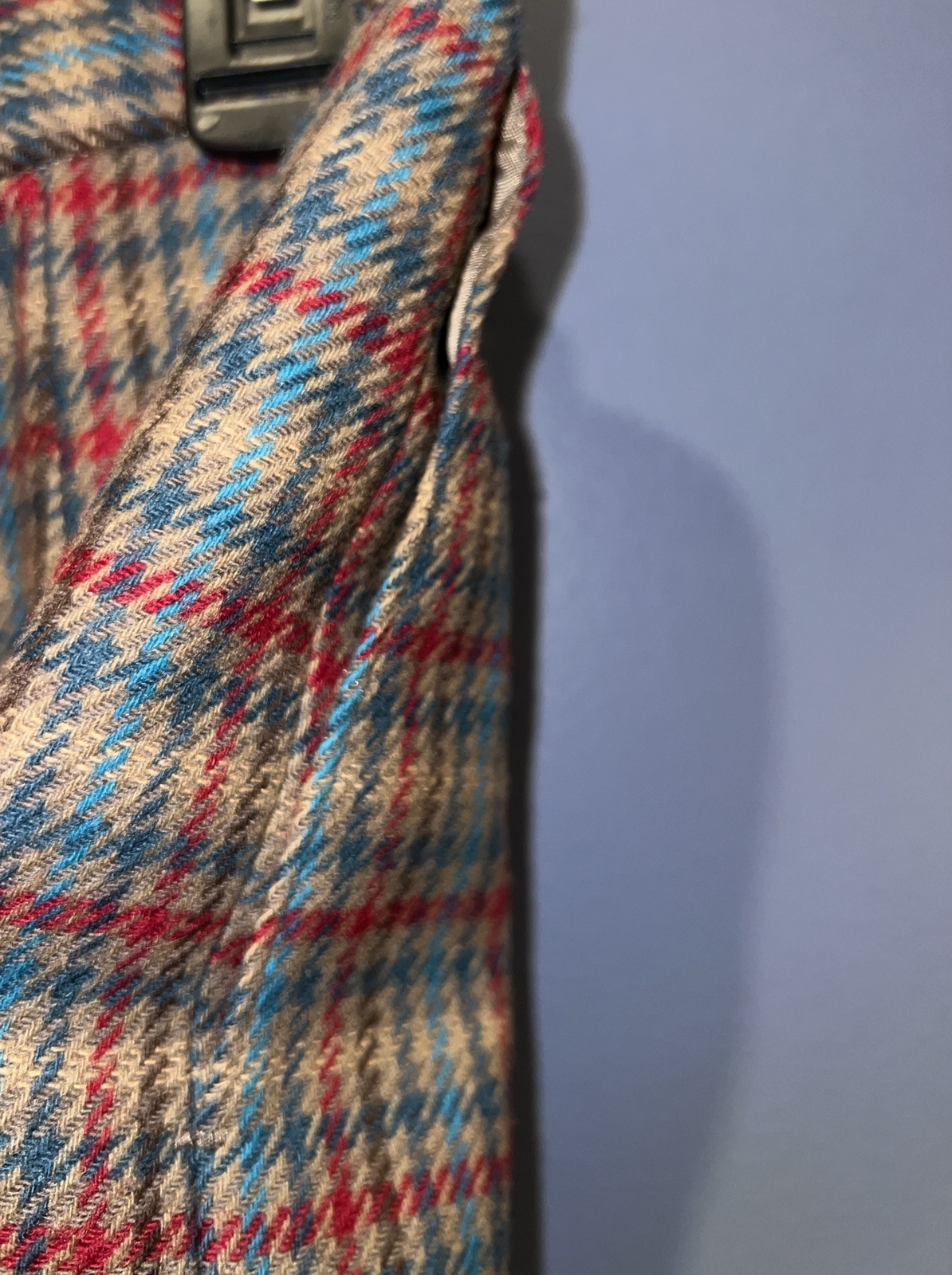 26” Waist Wool Skirt, & Jacket Suit Set 1960 Pendleton, Lined, Tan Red Plaid