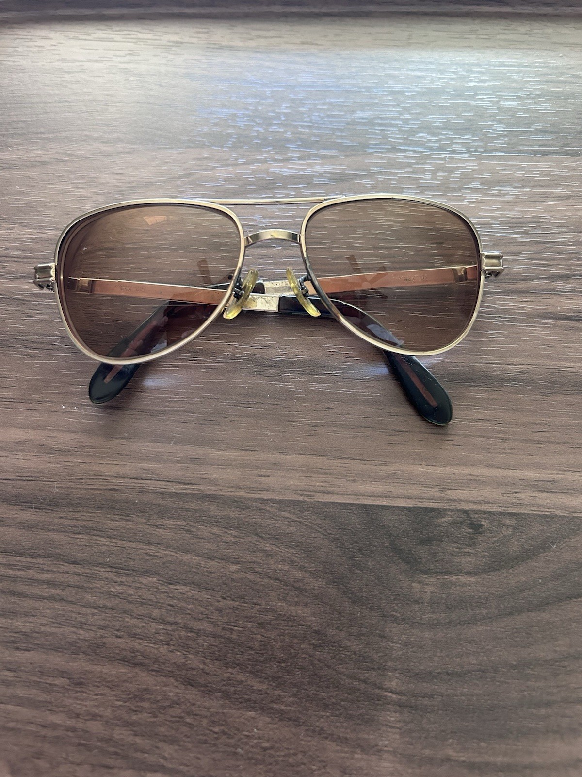 Vintage Art-Craft Aviator Eyeglasses Frames USA 52-16 135 Gold Tone FRAME ONLY