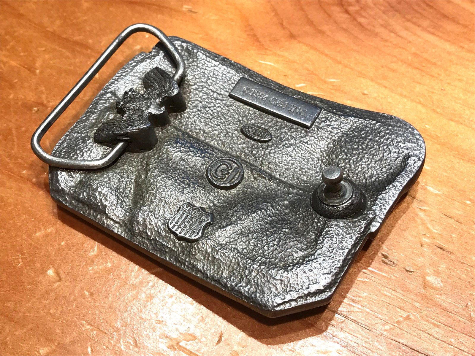 VINTAGE 1994 C&L INC. SHEET METAL WORKER HVAC DUCTWORK BELT BUCKLE