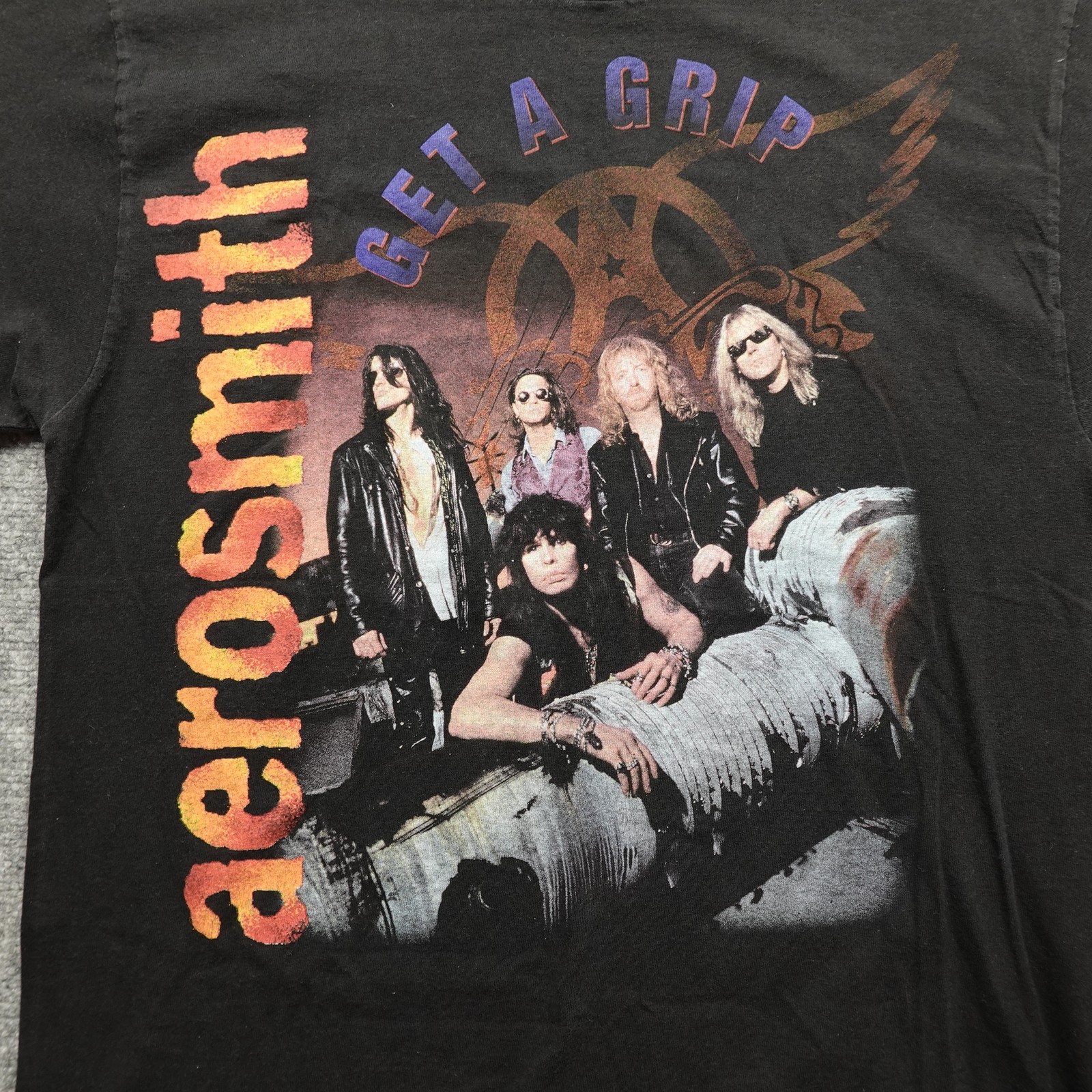 Vintage 1994 Aerosmith Get A Grip World Tour Band T-Shirt Men’s Size L Black